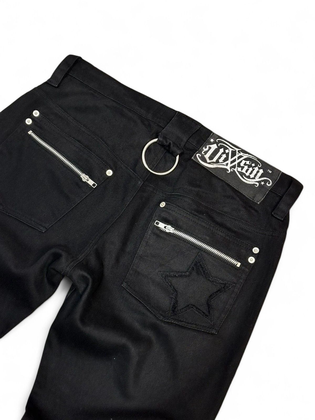 Gotcha Vixxsin Y2K Black Denim Pants Gothic Punk Streetwear Size US 34 / EU 50 - 13 Thumbnail