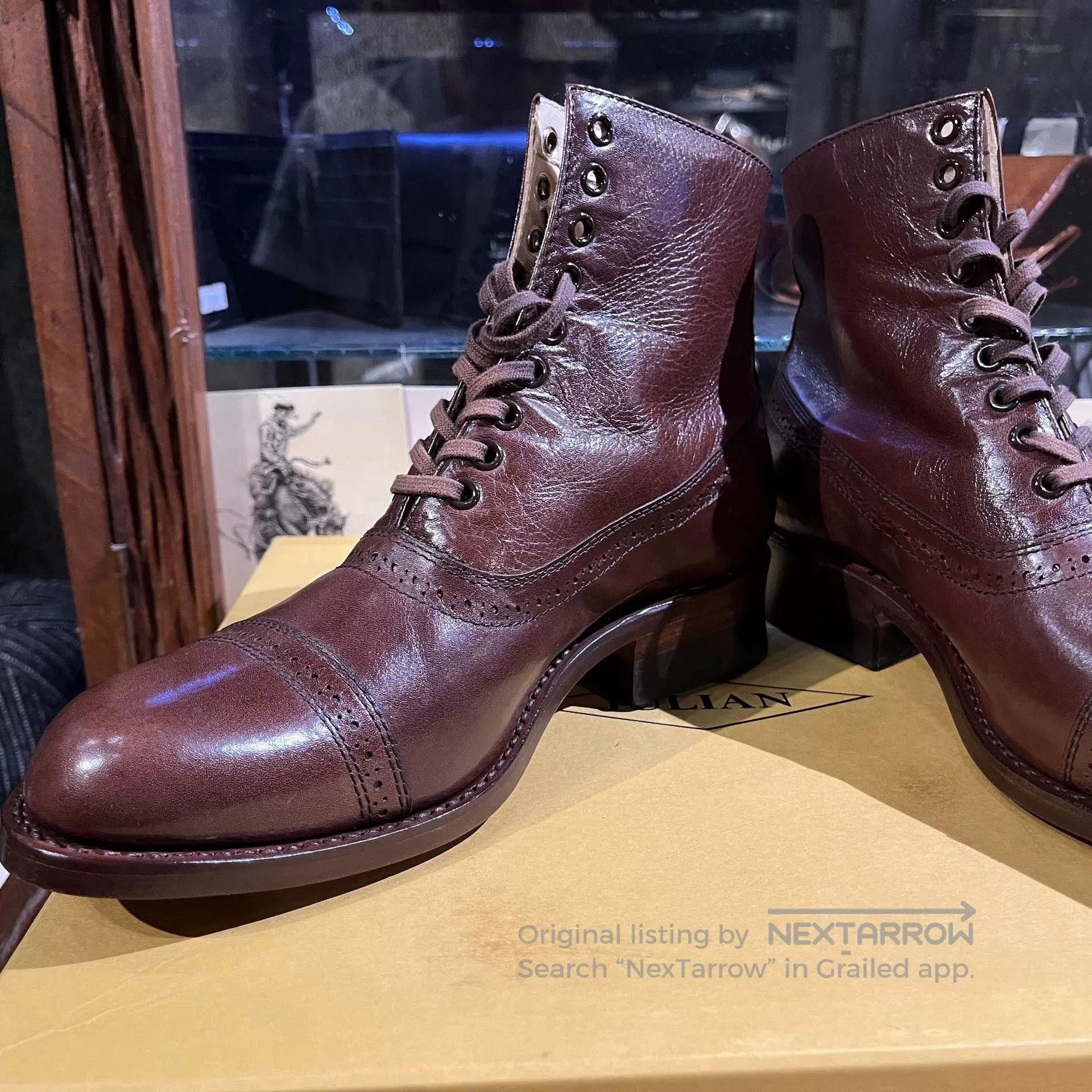 JULIEN DAVID julian kangaroo brown boots size 7. Size US 7 / EU 40 - 5 Thumbnail