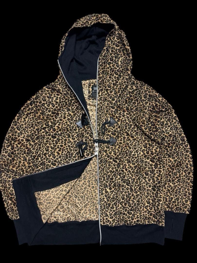 💥Leopard💥Insane 90s Style Soves Leopard Toggle Fully Hoodie