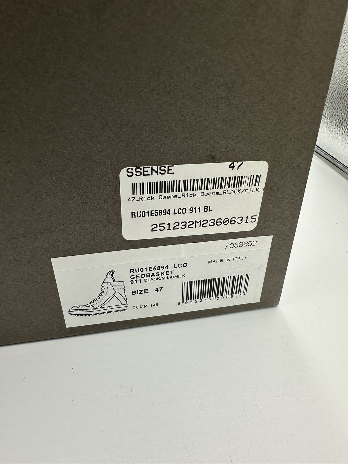 Rick Owens Rick Owens Geobasket Size US 13 / EU 46 - 5 Thumbnail