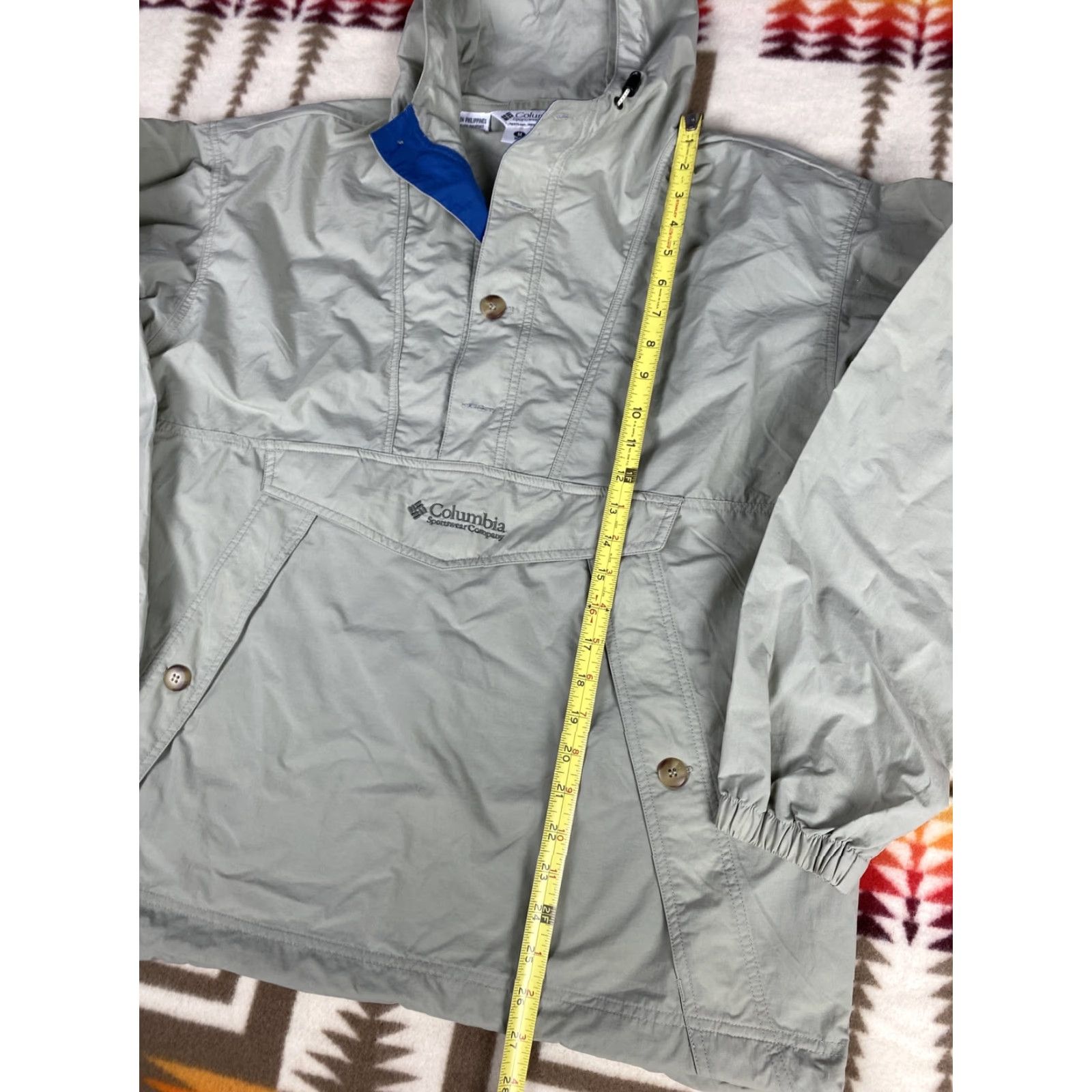 Vintage VINTAGE Columbia Jacket Windbreaker Anorak Hoodie Mens M Brown Nylon Windbreaker Columbia Sportswear Tan M Size US M / EU 48-50 / 2 - 5 Thumbnail