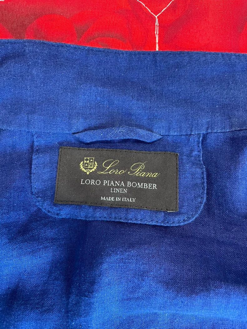 Loro Piana LORO PIANA Blue linen jacket Size XS / US 0-2 / IT 36-38 - 1 Thumbnail
