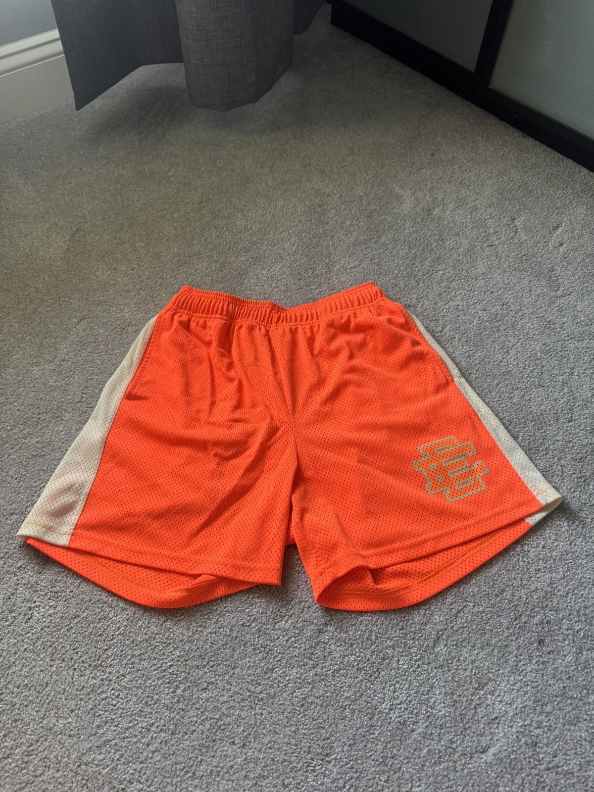 Eric Emanuel EE Neon Orange & Creme Shorts Size US 34 / EU 50 - 1 Thumbnail