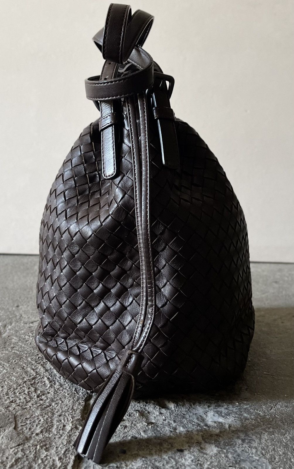 Bottega Veneta Bottega Veneta - Drawstring Tassel Bucket - Shoulder Bag Size ONE SIZE - 3 Thumbnail