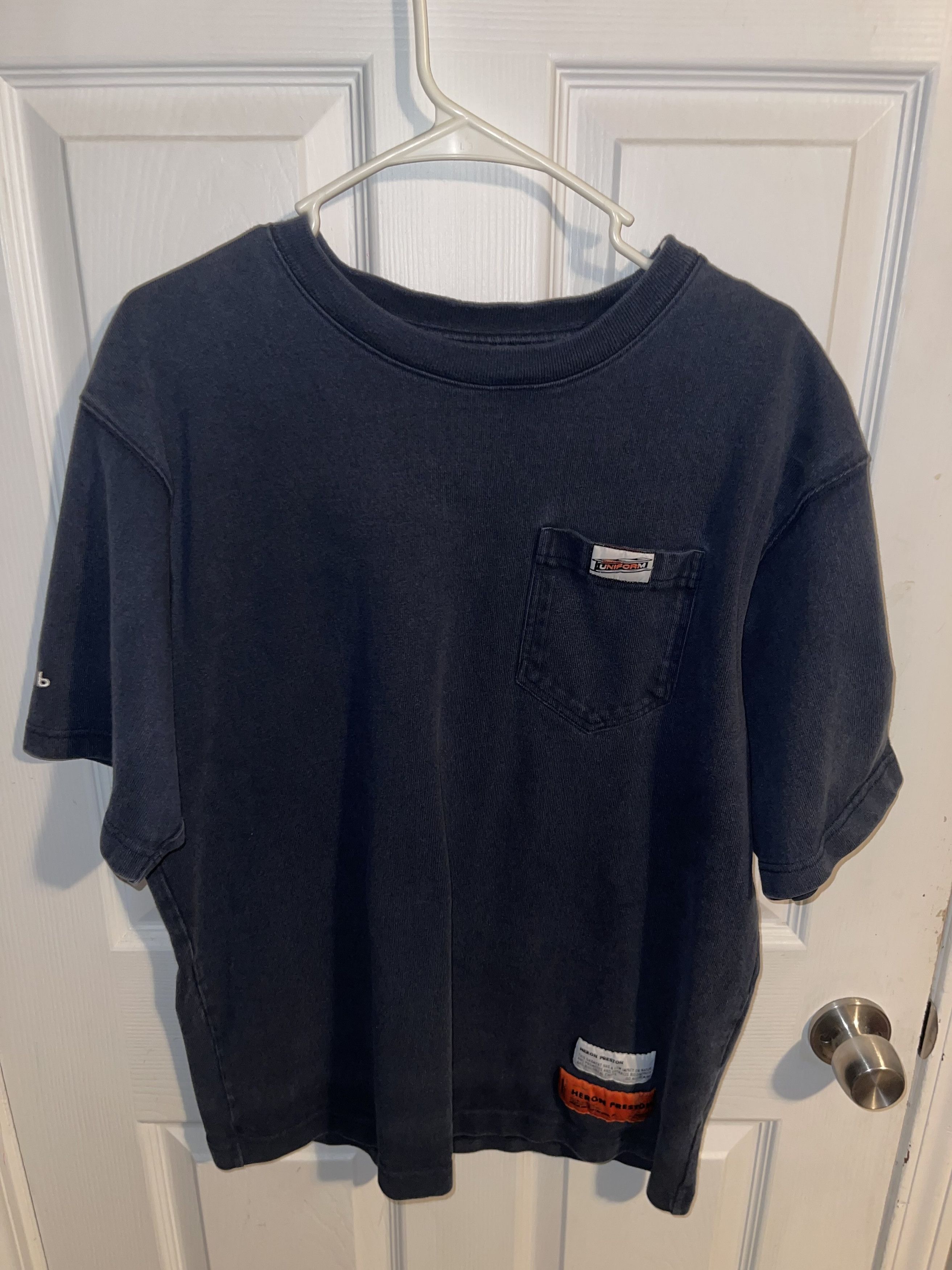 Heron Preston Heron Preston Uniform Heavy Pocket T-Shirt Size US S / EU 44-46 / 1 - 1 Thumbnail