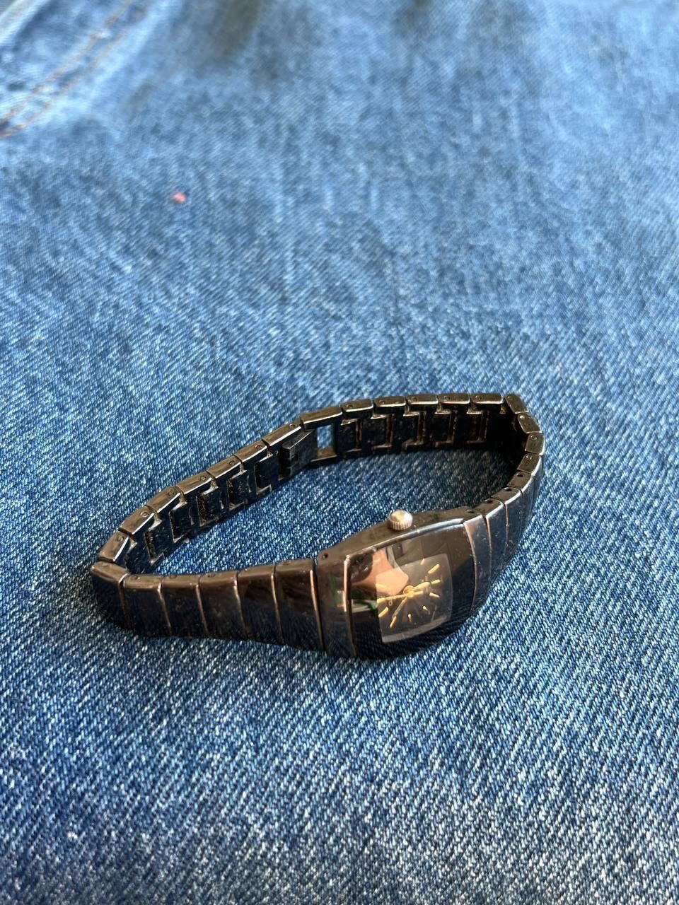 Japanese Brand × Vintage Vintage Japanese style futuristic Steel Black Watch Omax 00s Size ONE SIZE - 2 Thumbnail