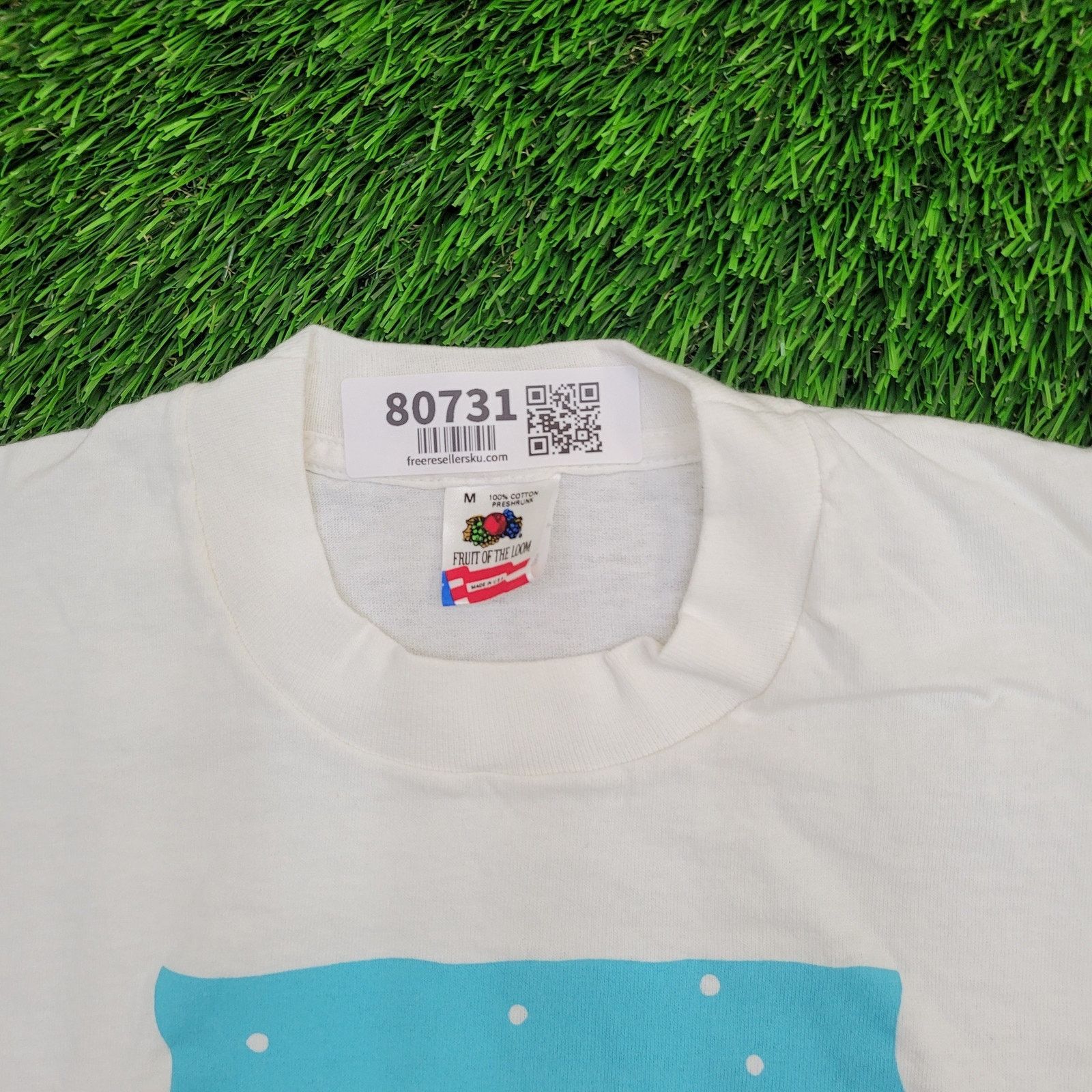 Fruit Of The Loom VTG 90s Ice Skating Polar Bear Shirt Small 18x25 White USA Size US S / EU 44-46 / 1 - 2 Thumbnail