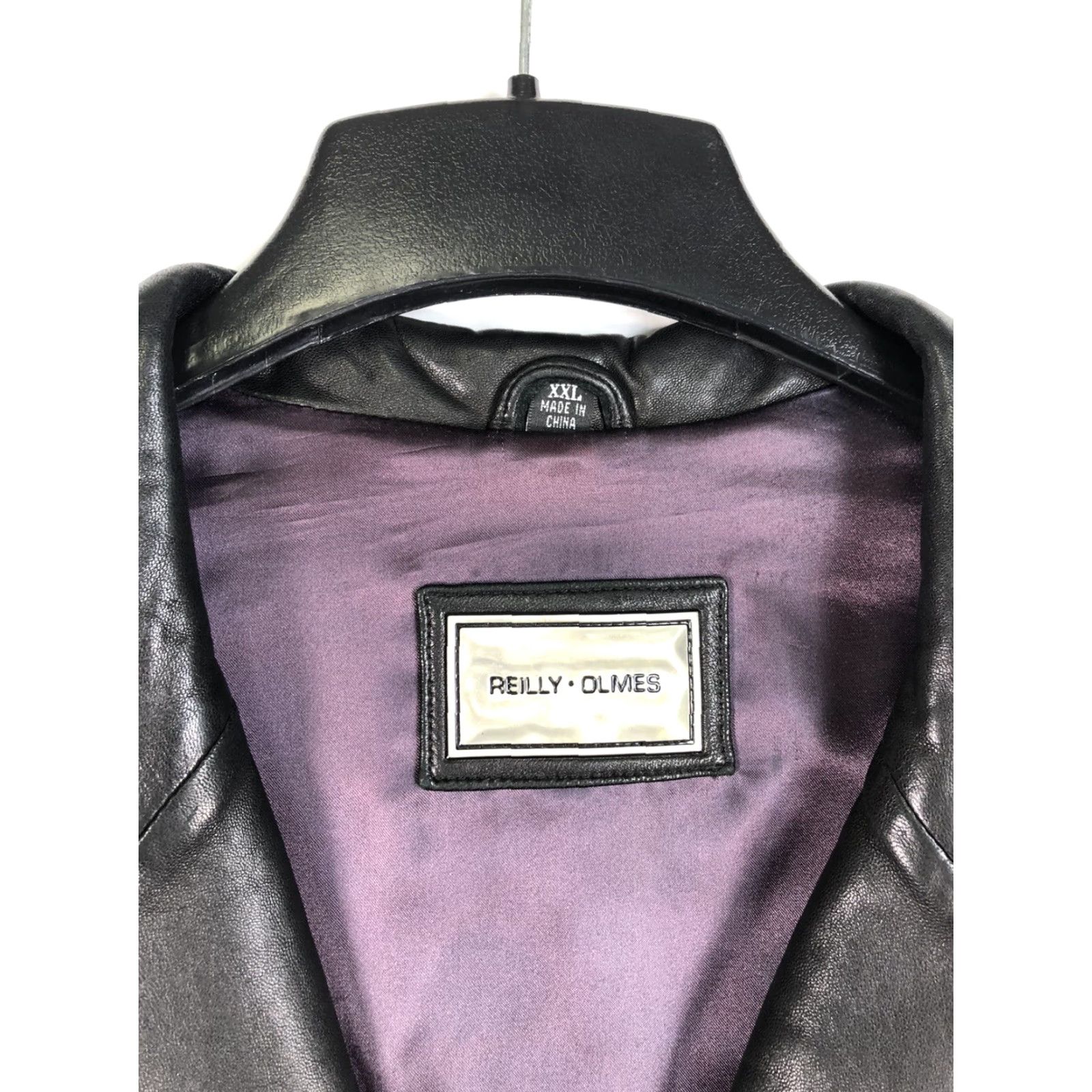 Vintage VINTAGE? No; Actually: R&O by Reilly Olmes Black Leather Jacket Size XXL Front Pockets Classy Jacket Women Size XXL / US 16-18 / IT 52-54 - 2 Thumbnail
