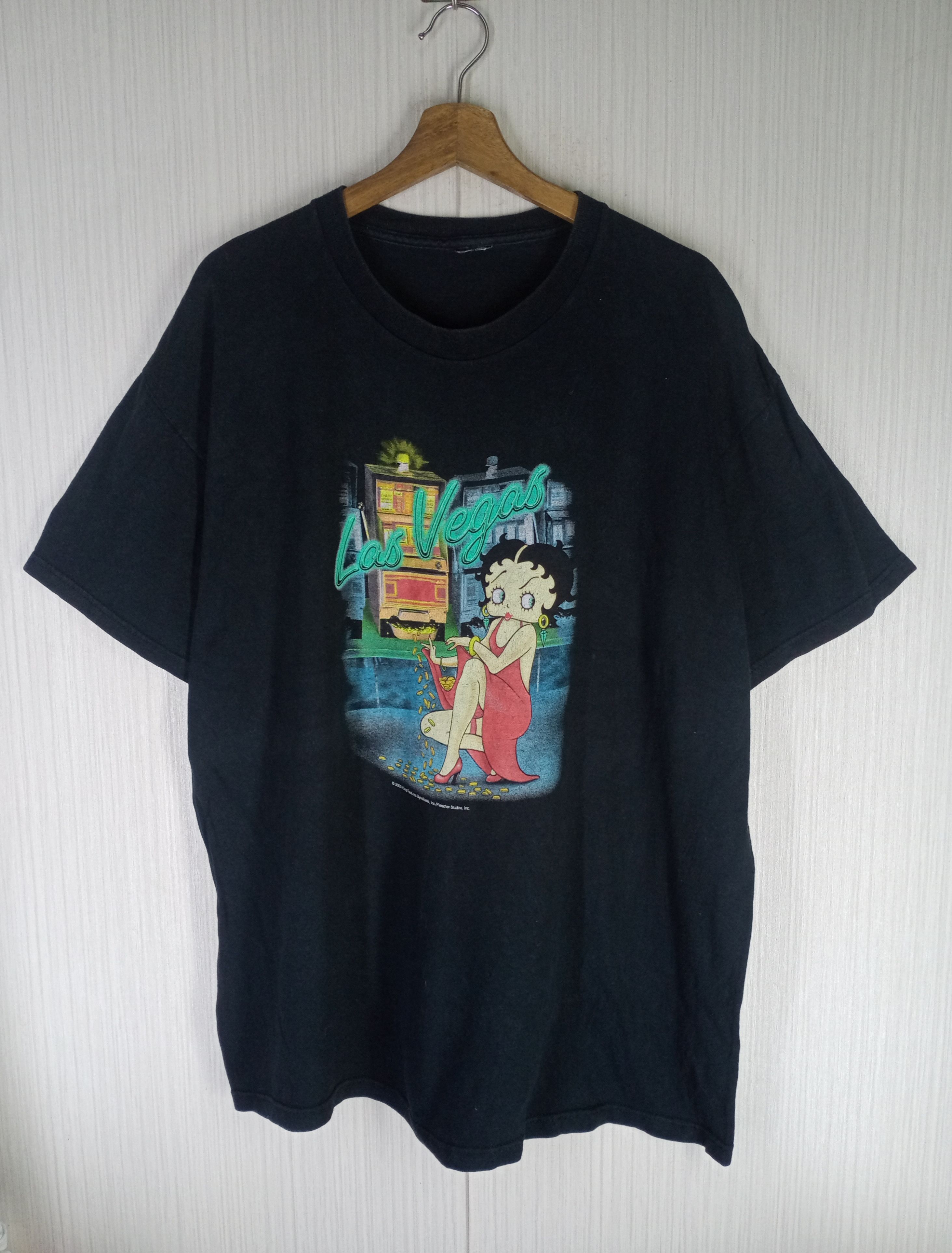 Cartoon Network × Vintage Rare Vintage Betty Boop Las Vages Tshirt Size US XL / EU 56 / 4 - 2 Thumbnail