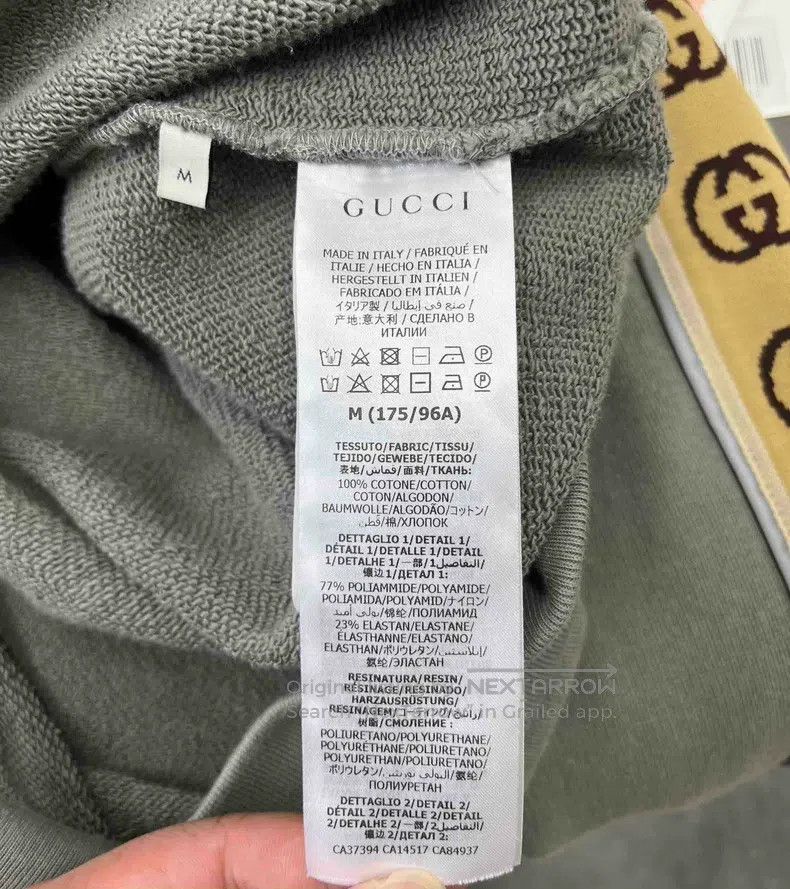 Gucci Gucci Gray string 3m reflective hoodie Size US M / EU 48-50 / 2 - 4 Thumbnail