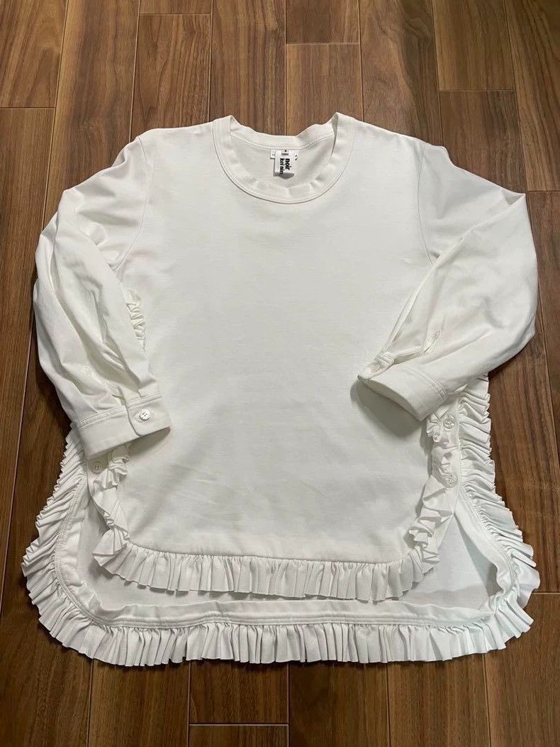 Comme des Garcons CDG Noir Ruffled Bubble Sleeve Top - dmc Size US S / EU 44-46 / 1 - 1 Thumbnail
