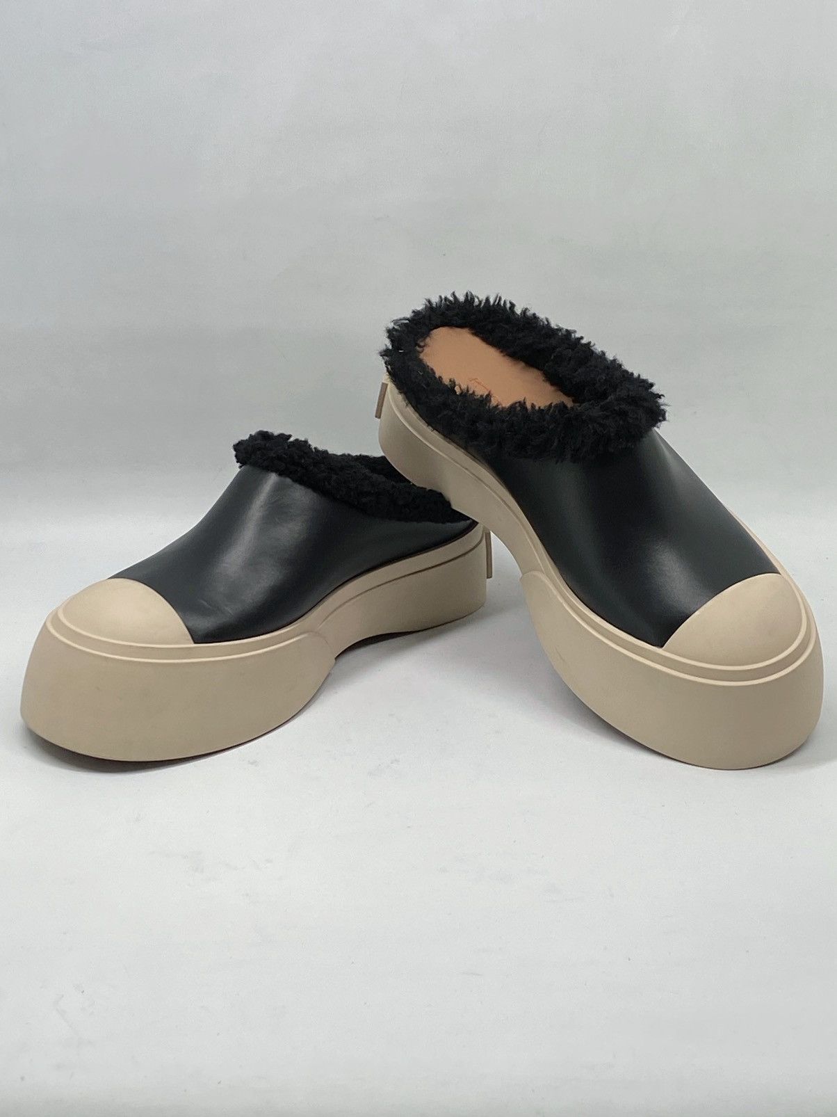 Marni Marni Pablo Leather Shearling Mule Sneakers size 36 Size US 6 / IT 36 - 5 Thumbnail