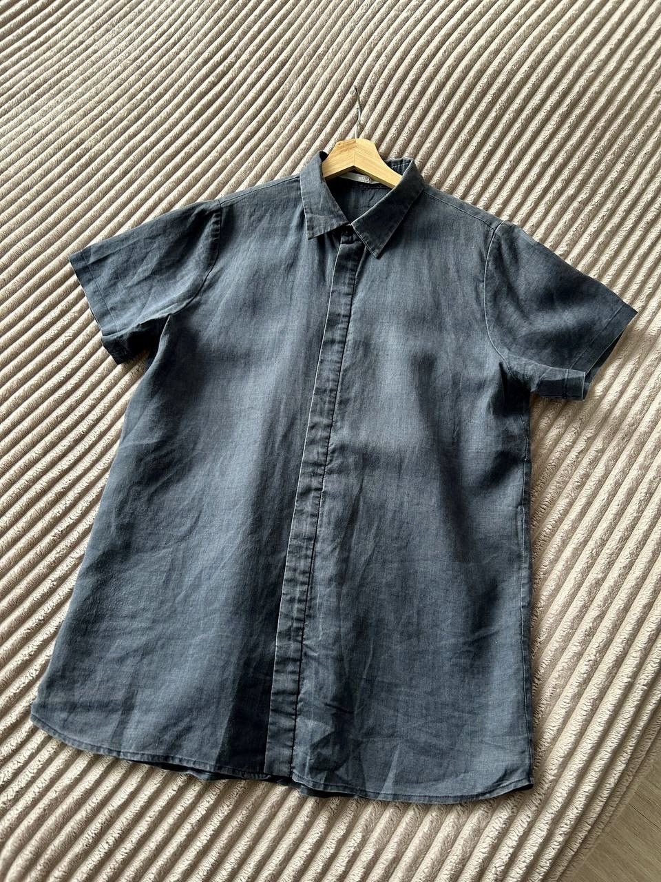 The Viridi-anne Avialae Artisanal Washed Ramie Buttoned Navy Shirt Size 3/M Size US M / EU 48-50 / 2 - 3 Thumbnail