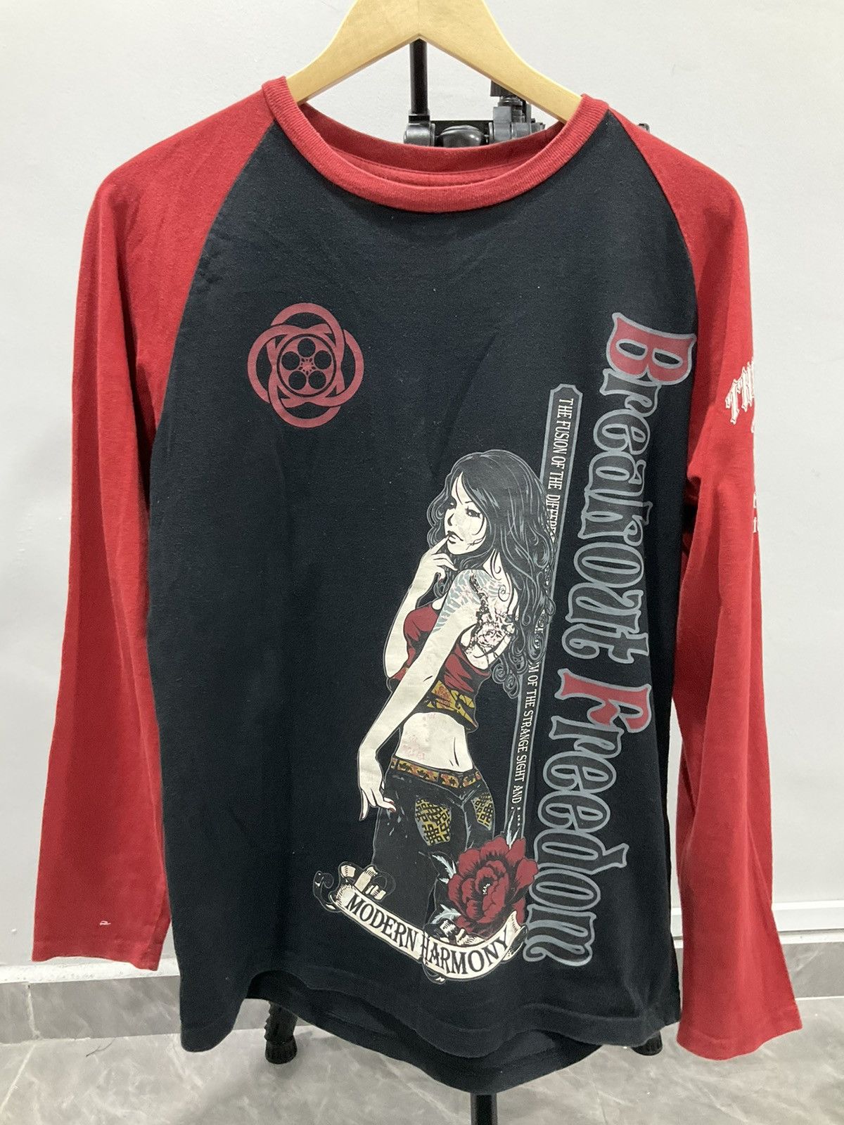 Japanese Brand Vintage Tshirt Long Sleeve The Fusion Japan Size US M / EU 48-50 / 2 - 7 Thumbnail