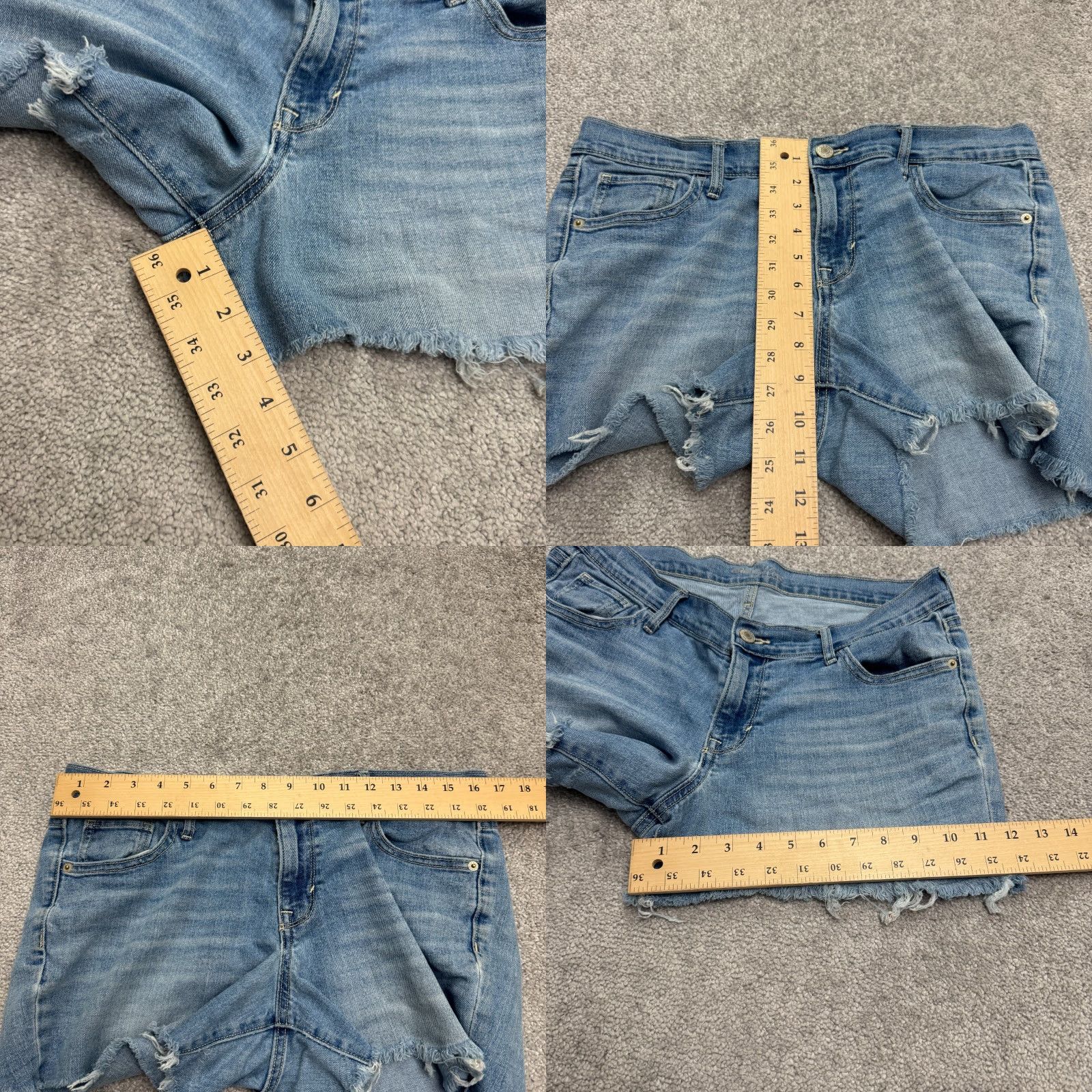 Old Navy Old Navy Denim Shorts Women 10 Blue Medium Wash Cut-Off 5-Pocket Regular Rise Womens Size 32" / US 10 / IT 46 - 8 Thumbnail
