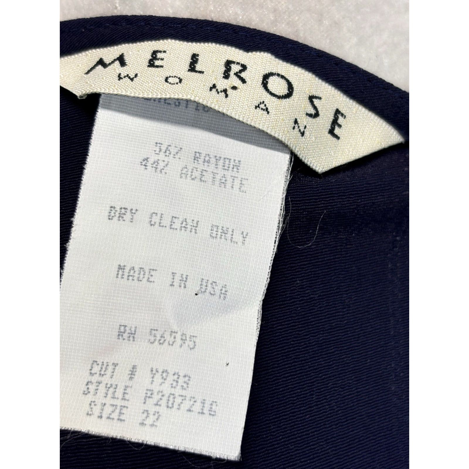 Vintage Vtg Melrose Woman Tunic Blazer Jacket Sz 22 Plus Women’s Mixed Media One Button Size 3XL / US 20-22 - 7 Thumbnail