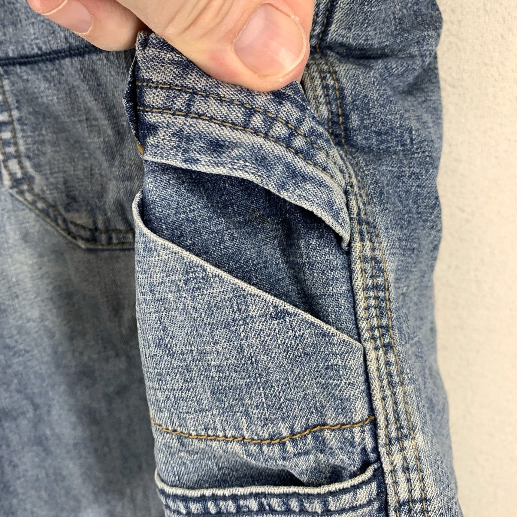 Vintage VINTAGE Union Bay Baggy Jean Shorts Jorts 38 Blue Denim 90s Mens Size US 38 / EU 54 - 4 Thumbnail