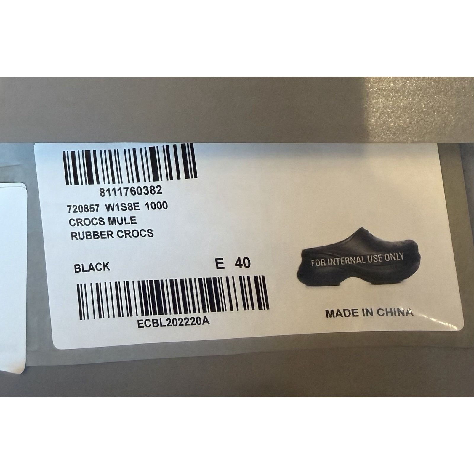 Balenciaga Size 7 - Balenciaga x Crocs Rubber Mules NEW! Size US 7 / EU 40 - 12 Thumbnail