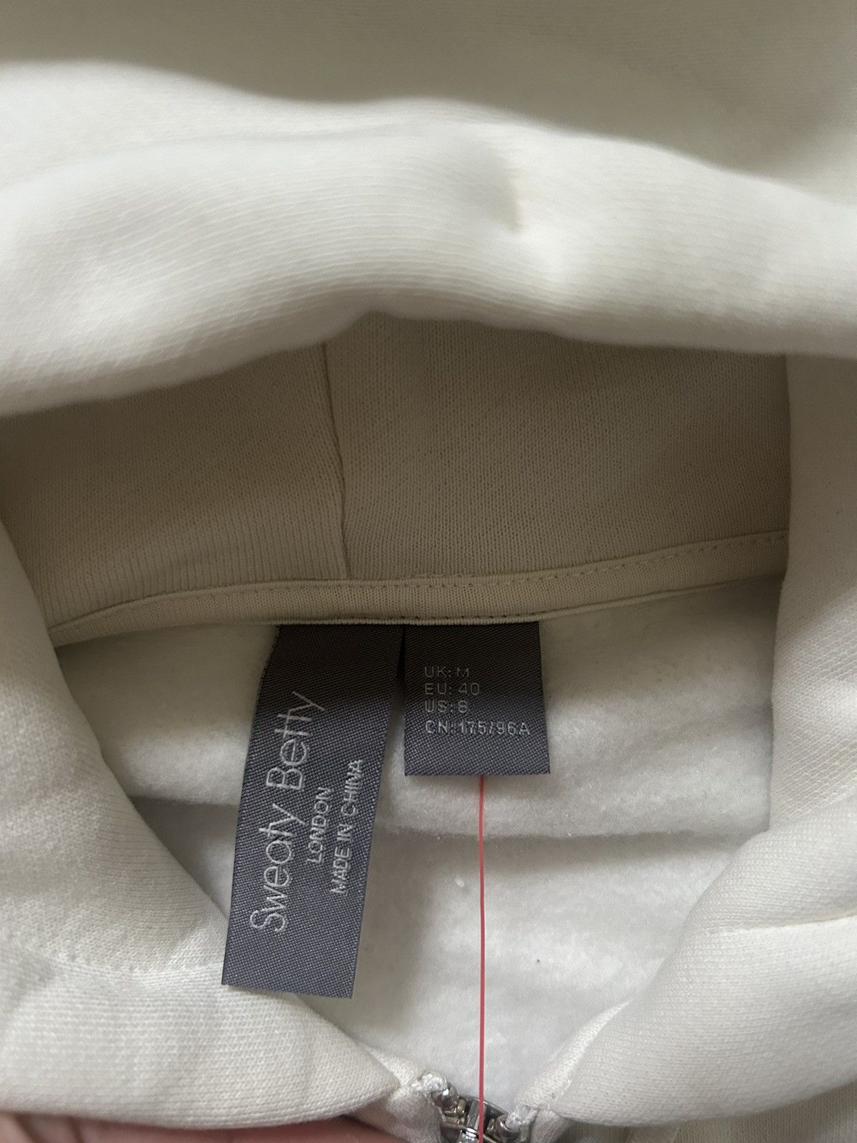 Sweaty Betty Sweaty Betty Elevated Zip Up Hoodie Lily White Size M / US 6-8 / IT 42-44 - 4 Thumbnail
