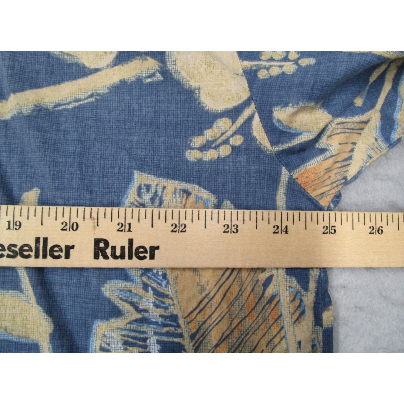 Tori Richard VINTAGE Tori Richard Shirt Men XL Blue Floral Short Sleeve Button-Up Hawaiian Cotton Lawn USA Size US XL / EU 56 / 4 - 6 Thumbnail