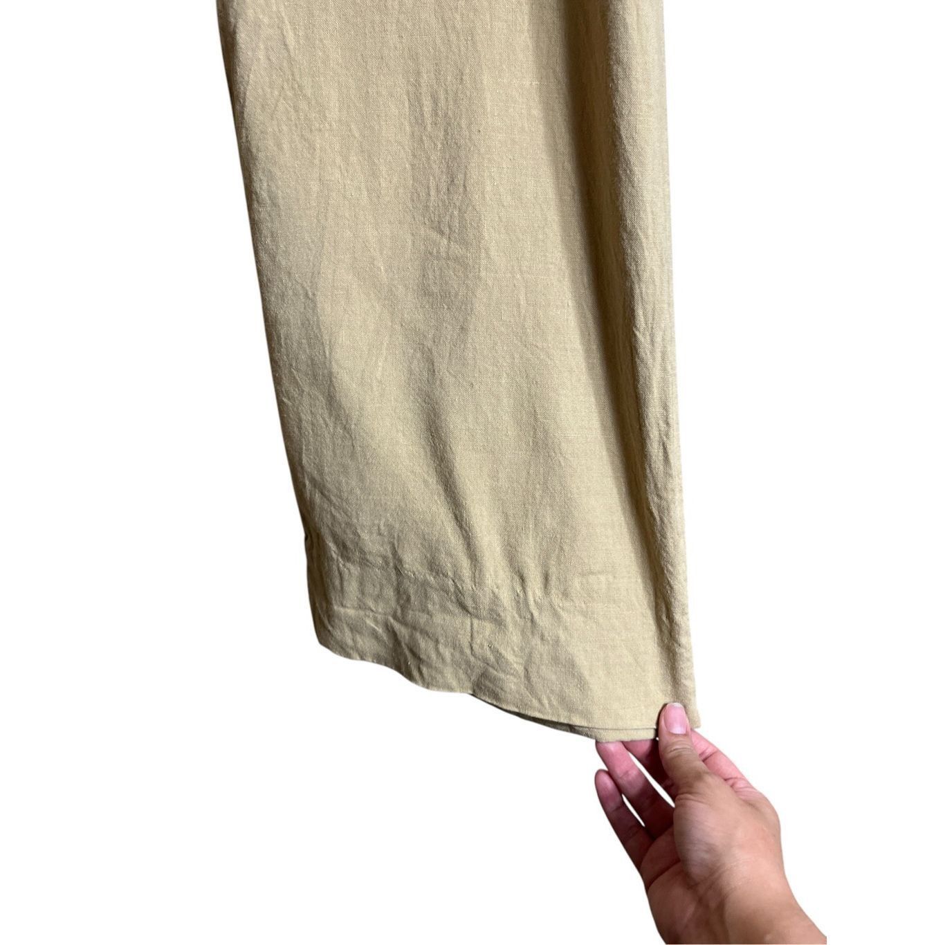 Banana Republic Banana Republic Y2K Wide Leg Linen High Waist Pant Women's Size 10 Size 32" / US 10 / IT 46 - 4 Thumbnail