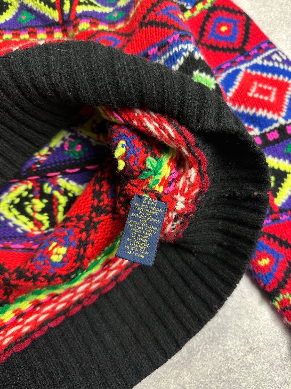 Polo Ralph Lauren Vintage 90s Polo Ralph Lauren Hard Knit Sweater Y2K XL Size US XL / EU 56 / 4 - 5 Thumbnail
