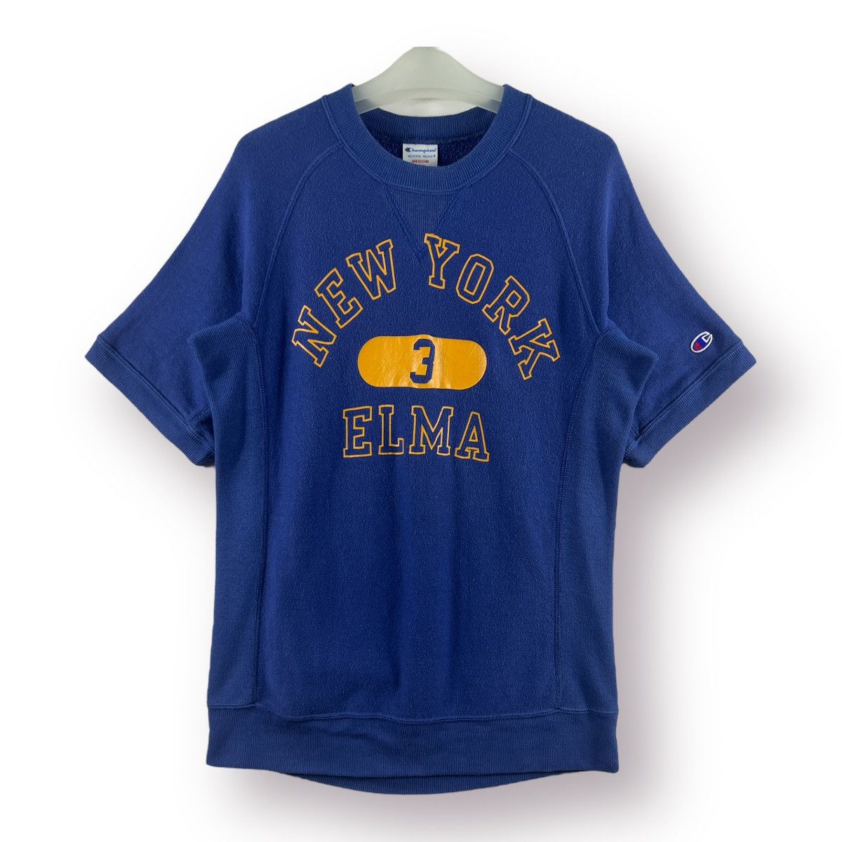 Champion × Vintage 🔥 VTG 90's CHAMPION REVERSE WEAVE SHORTSLEEVES SWEATSHIRT Size US S / EU 44-46 / 1 - 1 Thumbnail