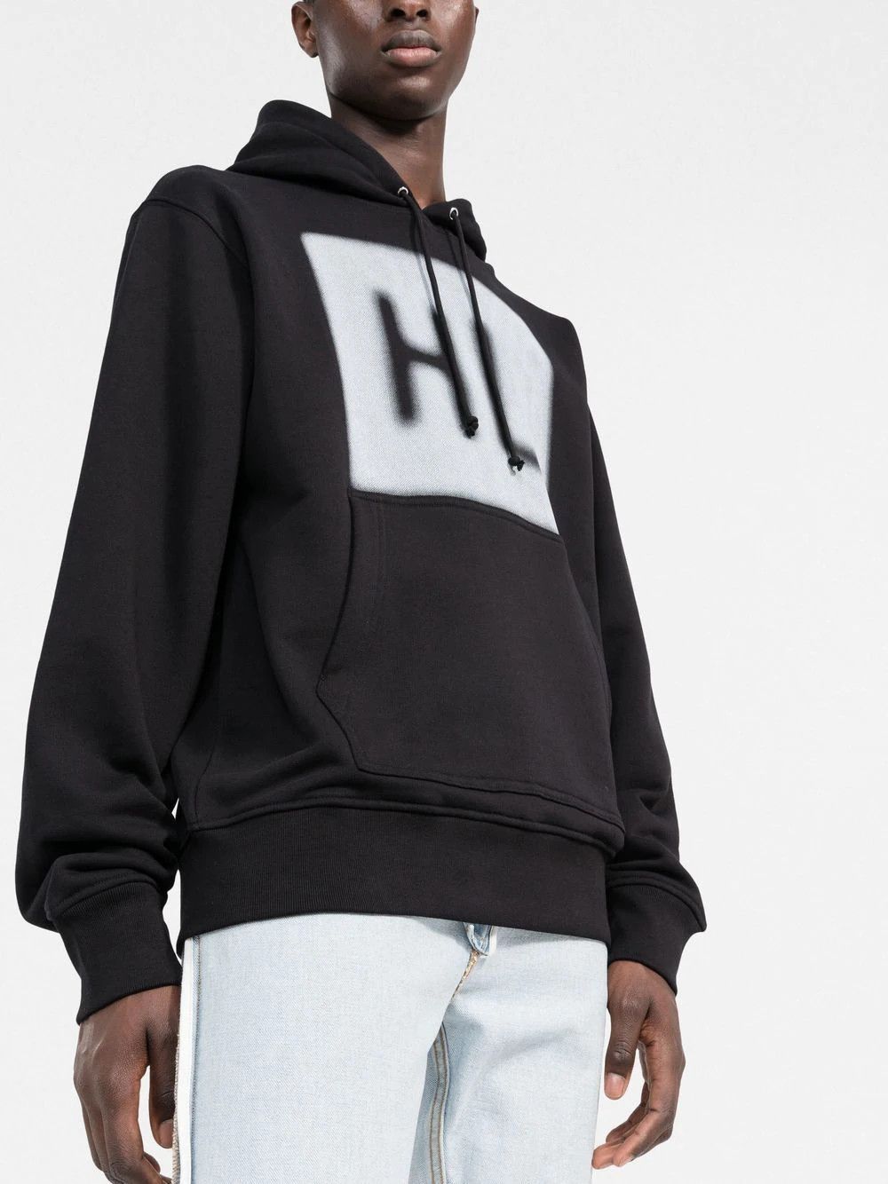 Helmut Lang o1c11t2y0823 Blur FT Hoodie in Black Size US M / EU 48-50 / 2 - 3 Thumbnail