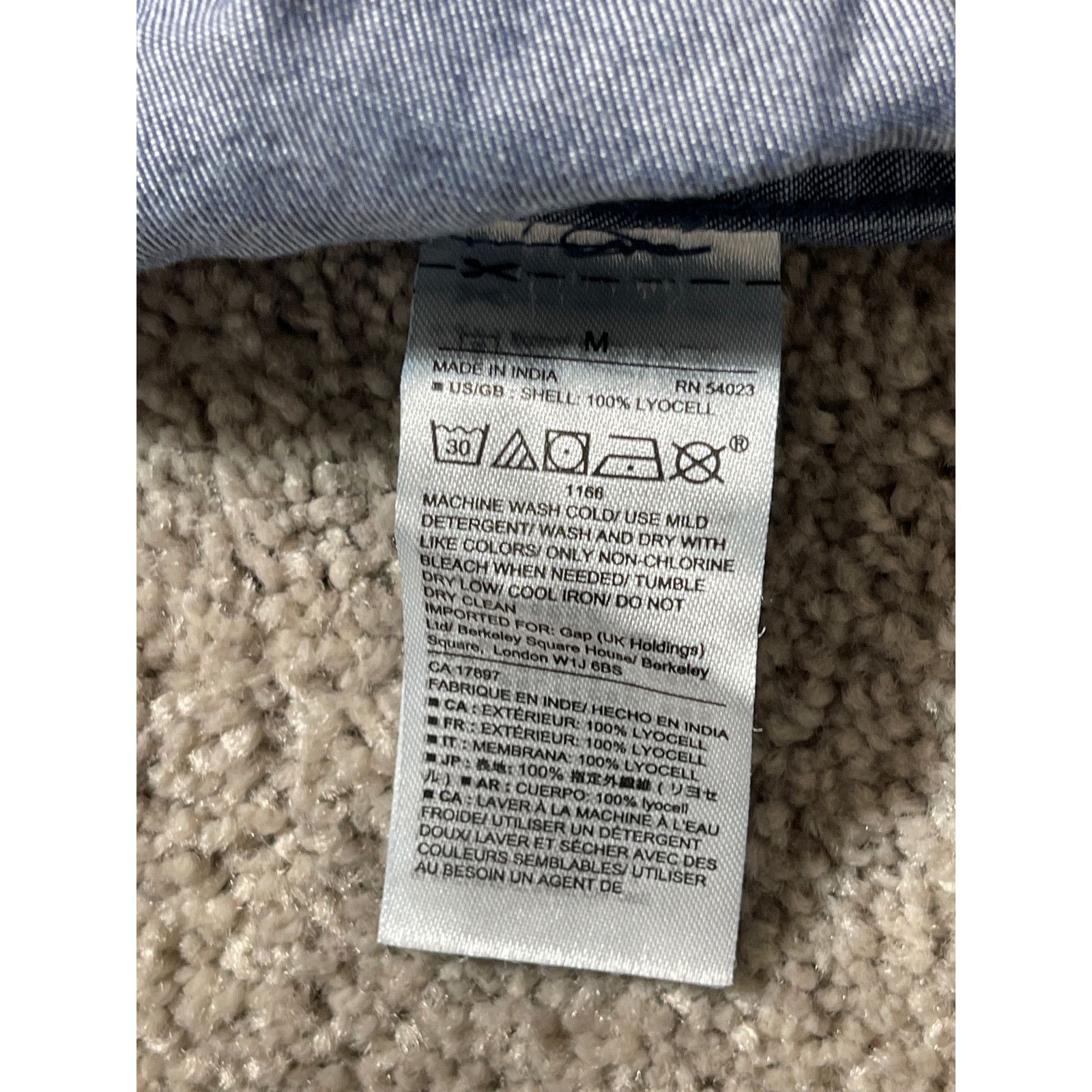 Gap Gap Dress Womens M Denim Popover Lyocell Long Sleeve Blue Size M / US 6-8 / IT 42-44 - 9 Thumbnail