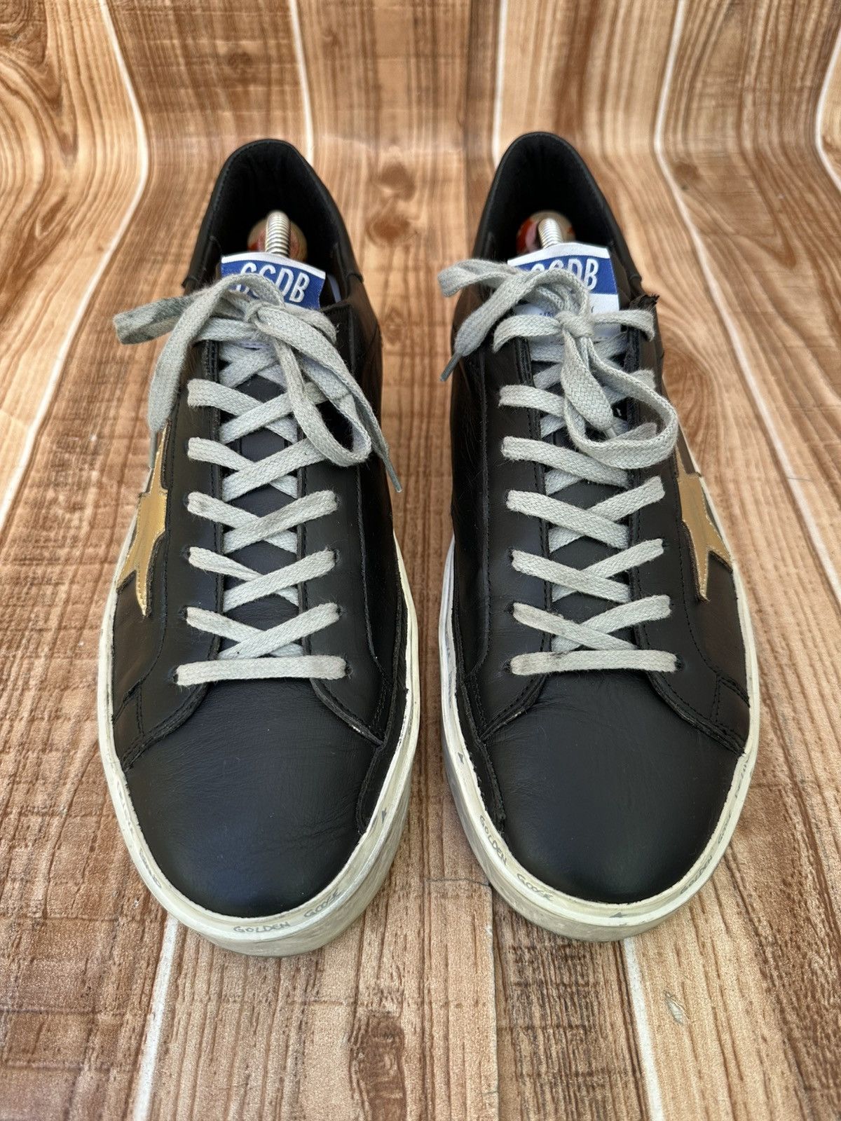Golden Goose Golden Goose GGDB High Star Black Silver Low Top Sneakers Size US 9 / EU 42 - 6 Thumbnail