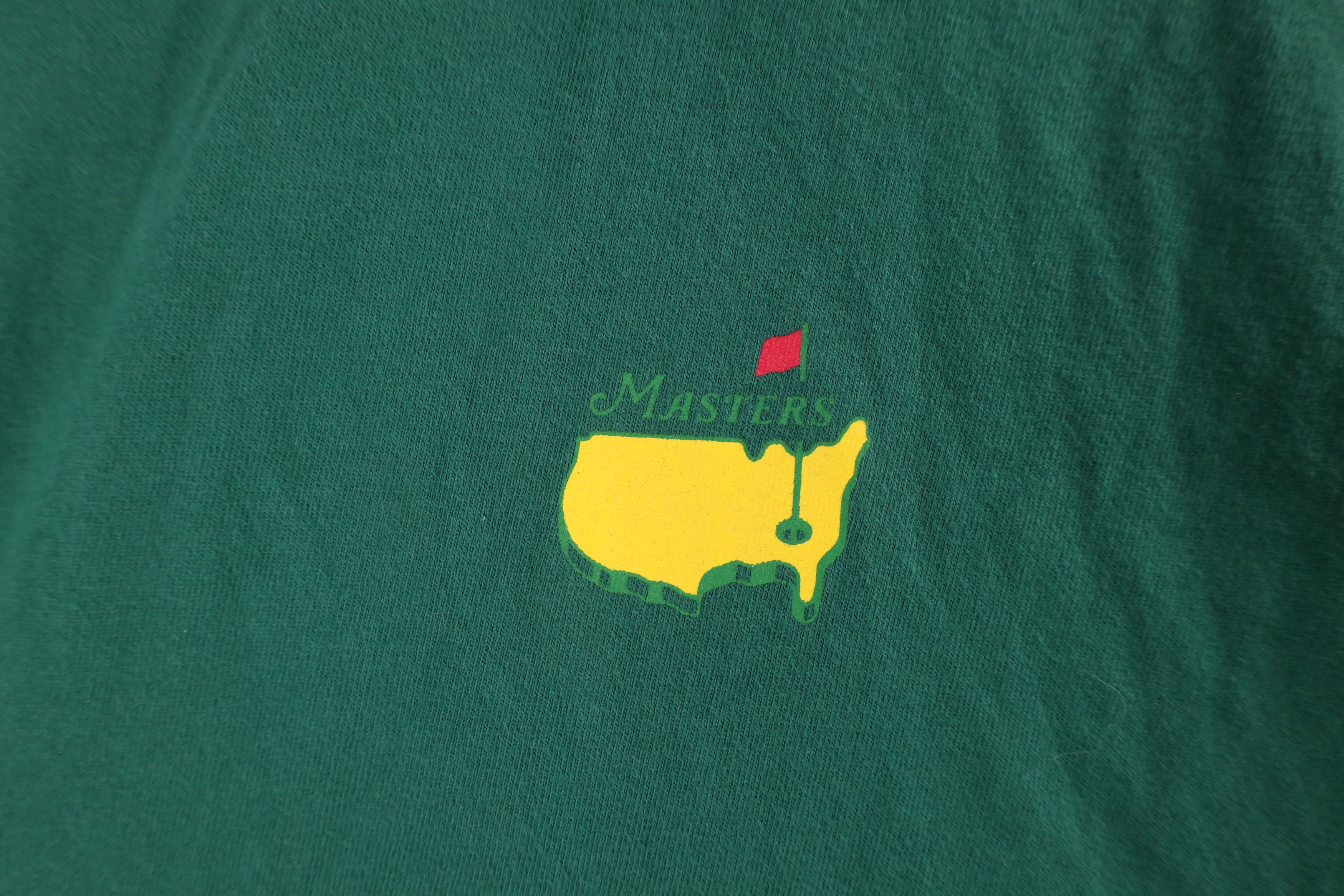Vintage The Masters 2022 Short Sleeve Golfing T-Shirt Green Cotton Size US M / EU 48-50 / 2 - 4 Thumbnail