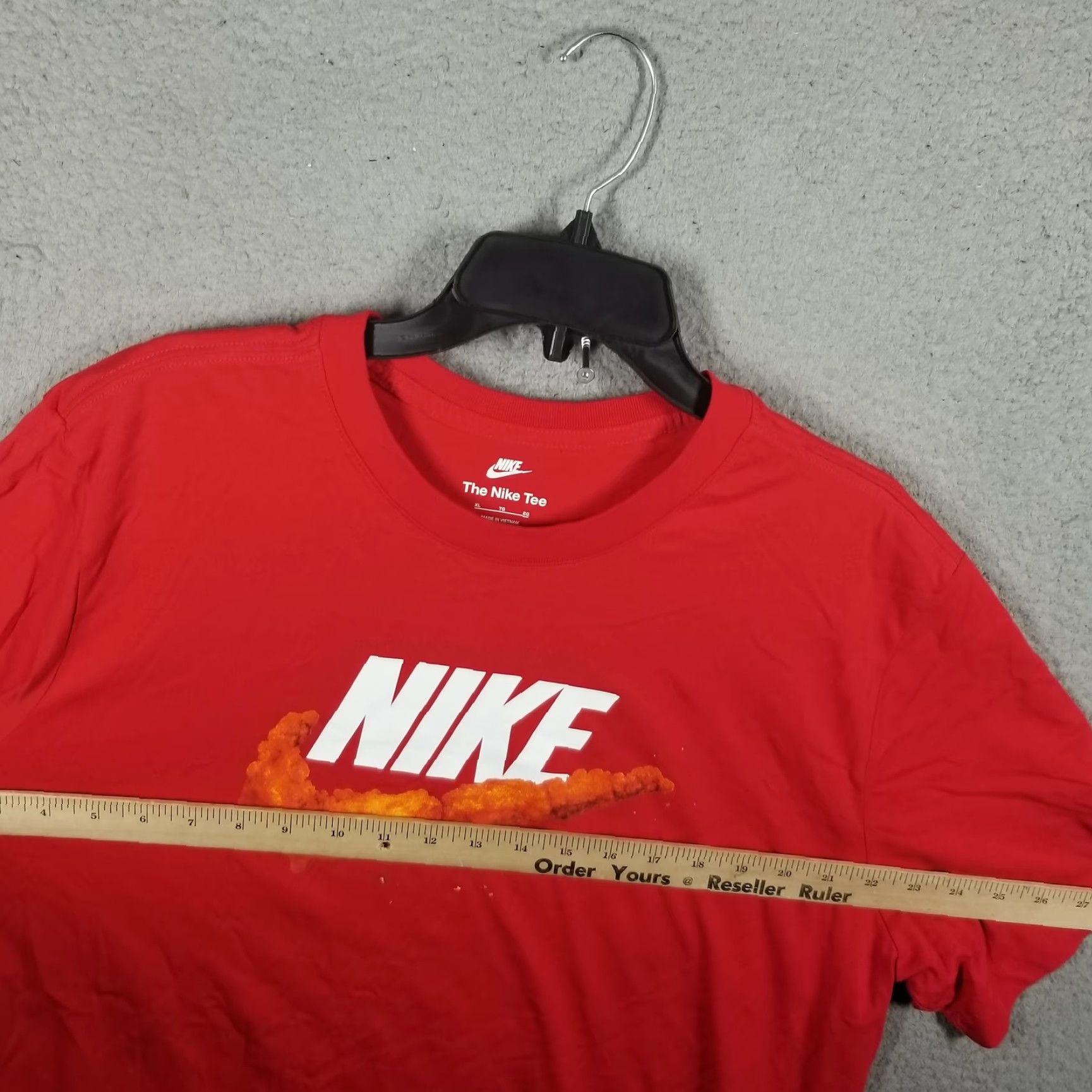 Nike Nike Shirt Mens XL Red The Nike Fried Chicken Swoosh DM2279-657 Size US XL / EU 56 / 4 - 7 Thumbnail