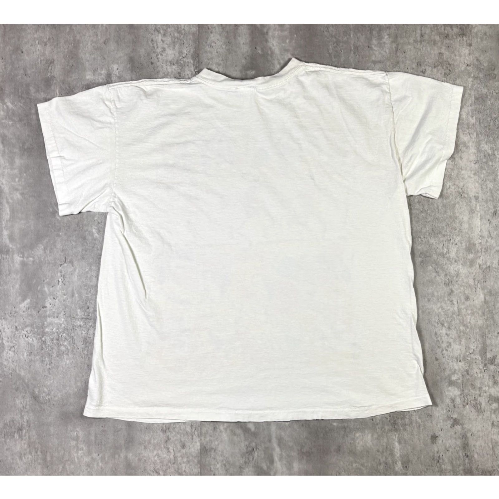 Vintage VINTAGE Stick Figure Art T Shirt 90s Single Stitch Adult Large White Cotton Graphic Print Crew Neck Short Sleeve Mens Regular Size US L / EU 52-54 / 3 - 2 Thumbnail