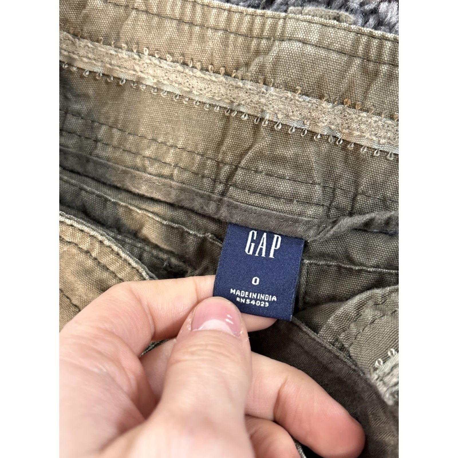 Gap VINTAGE Gap Skirt Cargo Army Green Canvas Cotton Women's 0 Short Y2K Size 25" / US 0 / IT 36 - 4 Thumbnail