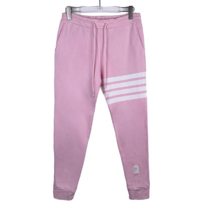 Thom Browne Thom Browne Pink Sweatpants With White Stripes Made In Japan Size 38" / US 16 / IT 52 - 1 Thumbnail