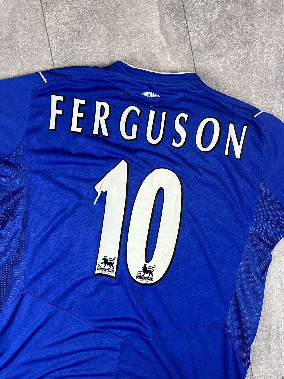 Umbro Umbro Everton FC #10 Ferguson 2004/05 Home Soccer Jersey Size US XL / EU 56 / 4 - 17 Thumbnail