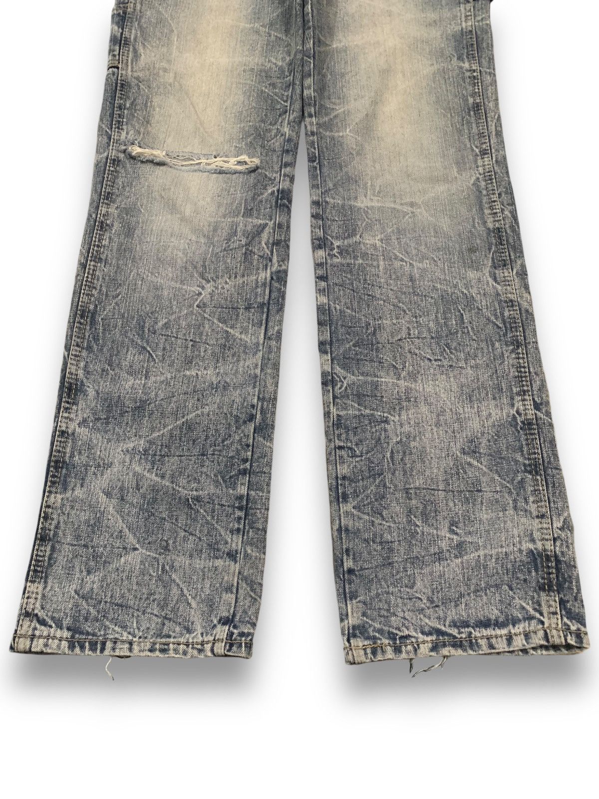 Beauty Beast Vintage Japanese Brand Crack Wash Distressed Carpenter Jeans Size US 31 - 9 Thumbnail