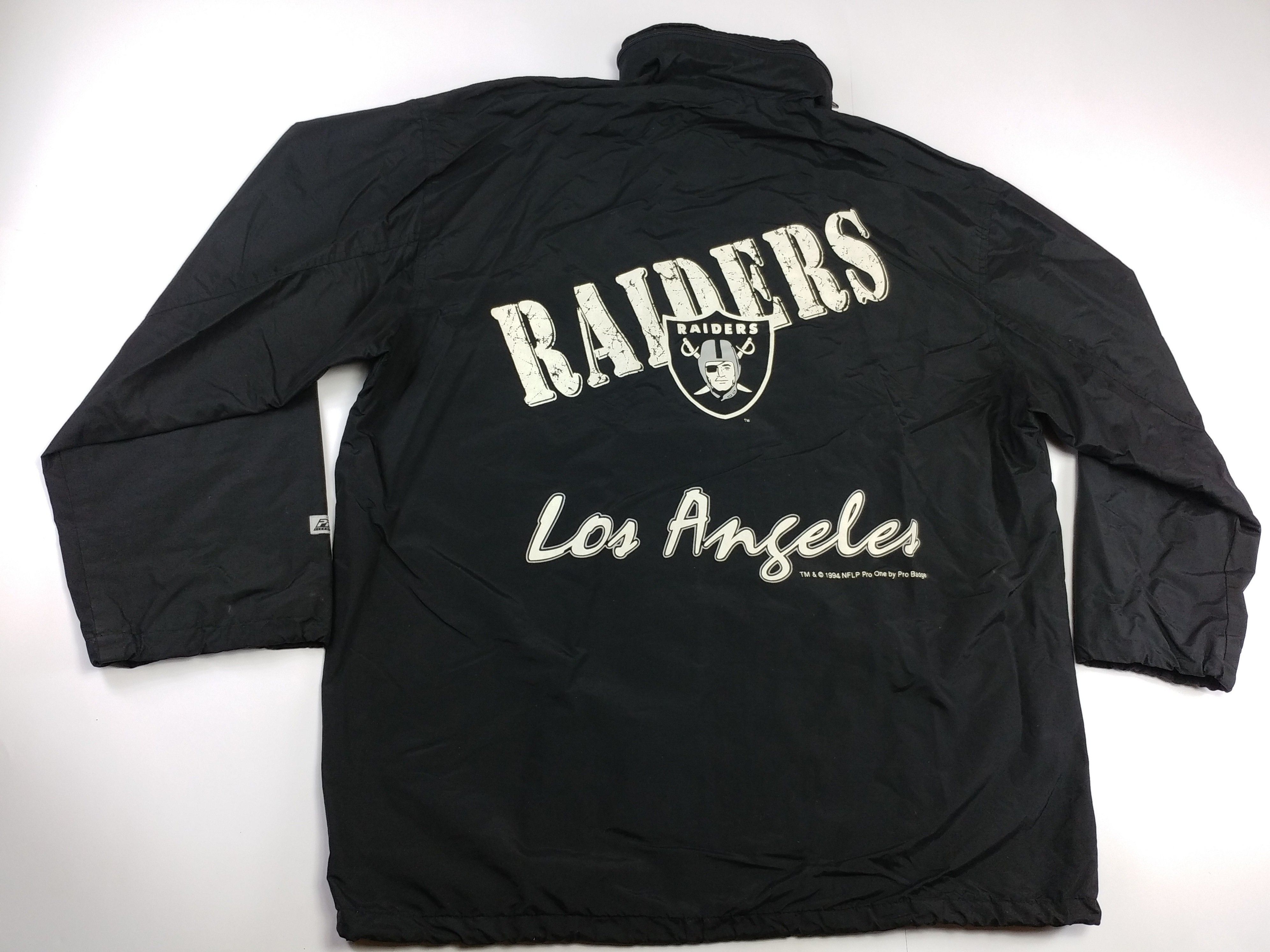 NFL Los Angeles Raiders jacket, 1994 Pro One, vintage Oakland XL Size US XL / EU 56 / 4 - 9 Thumbnail