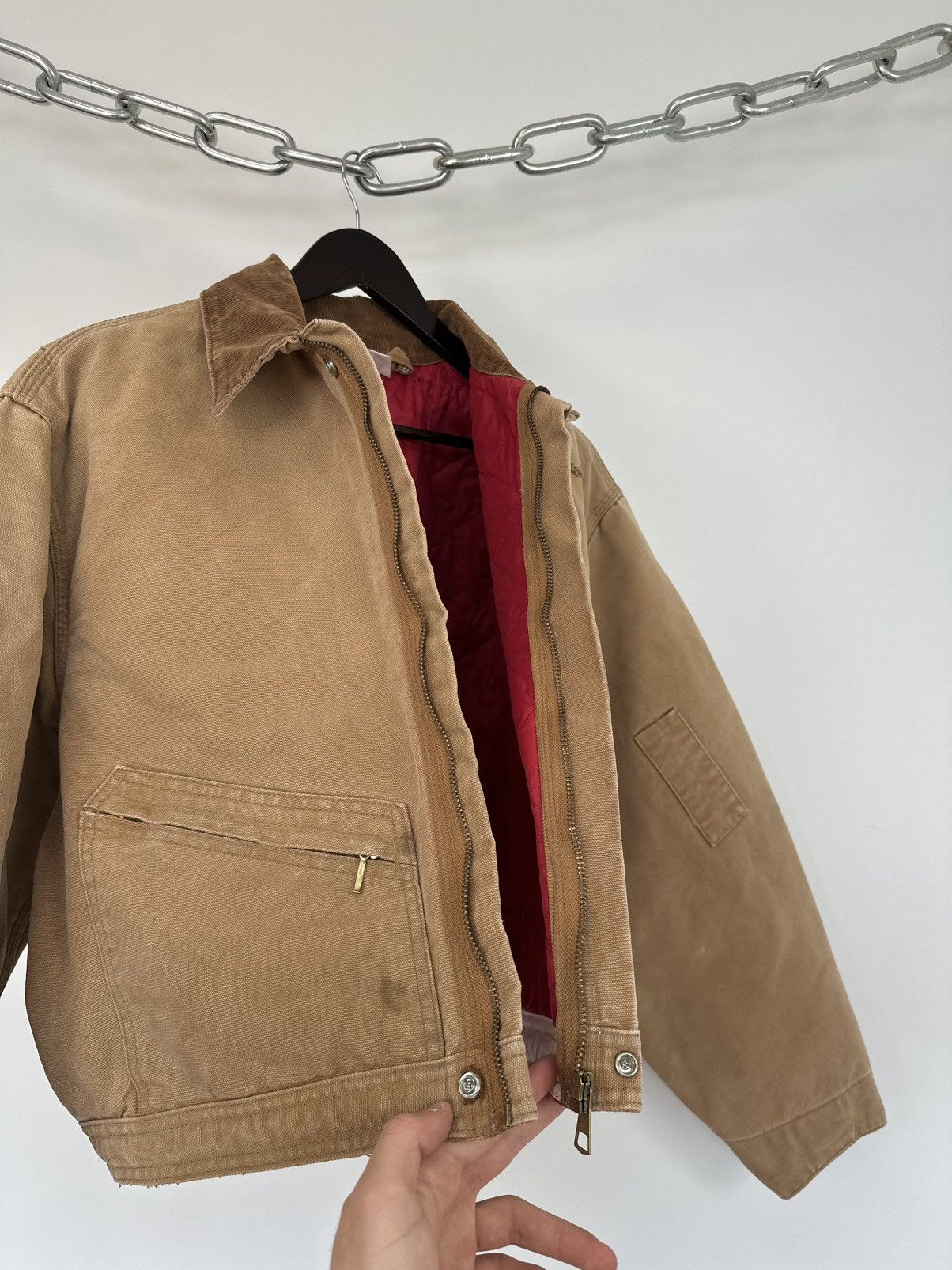 Carhartt Vintage 90s Carhartt USA Distressed Cropped Detroit Jacket Size US S / EU 44-46 / 1 - 18 Thumbnail