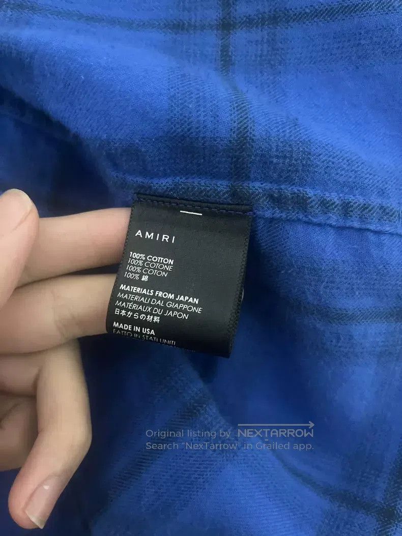 Amiri Amiri Blue shark shirt Size US S / EU 44-46 / 1 - 2 Thumbnail
