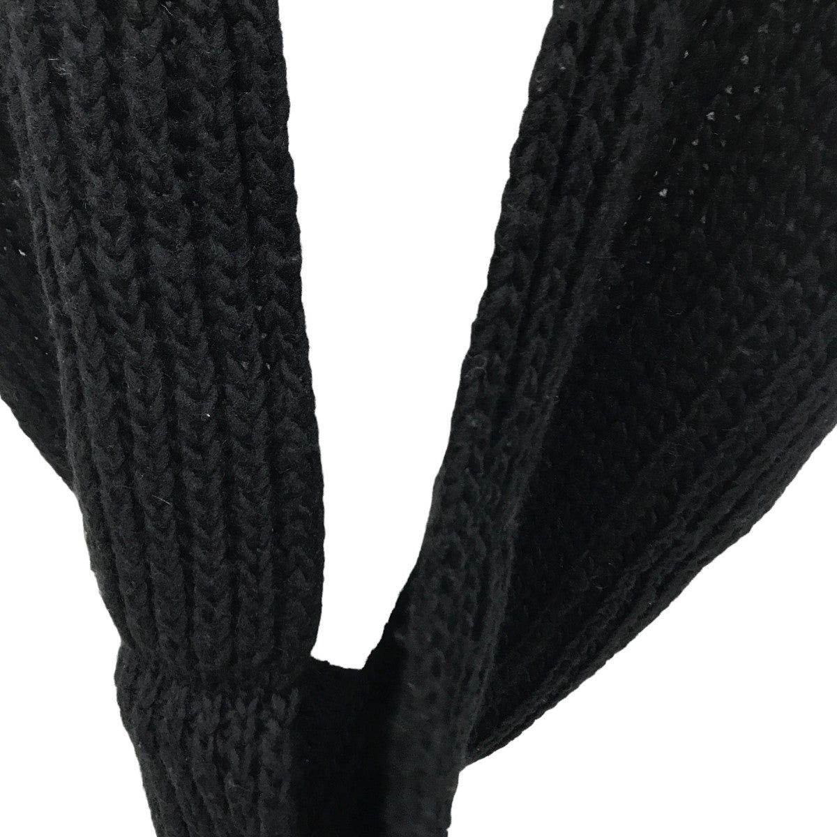 Yohji Yamamoto Yohji Yamamoto GREY WOOL SNOOD SCARF Snude NC-L01-161 Size ONE SIZE - 9 Thumbnail