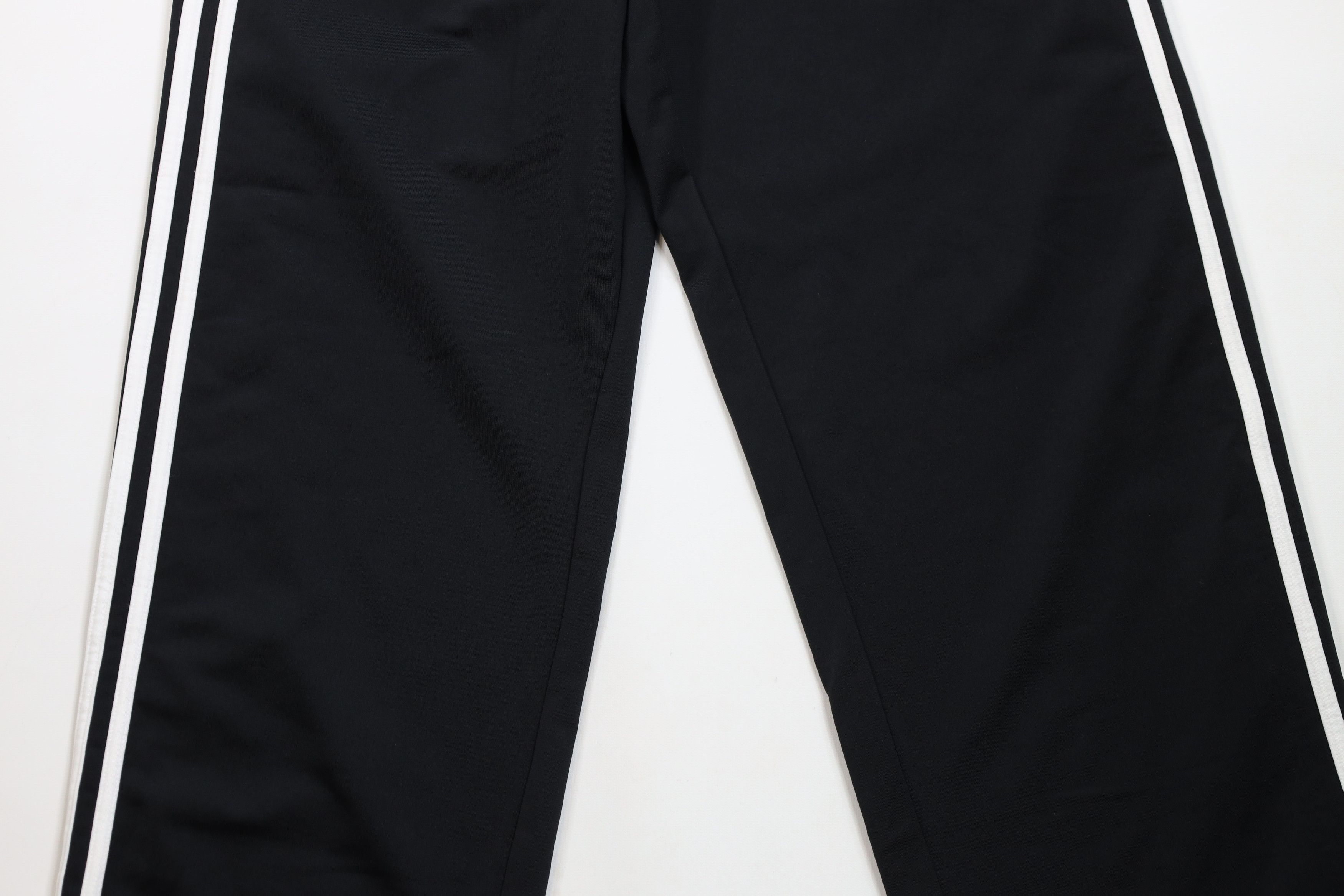 Adidas × Vintage Vintage Adidas Spell Striped Wide Leg Sweatpants Pants Black Size US 34 / EU 50 - 3 Thumbnail