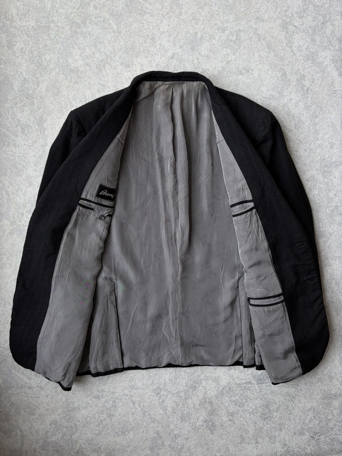Brioni Brioni Nomentano 22 Black Wool Blazer Jacket Sport Italy Size 50R - 3 Thumbnail