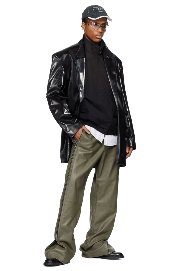 Acne Studios BNWT SS25 ACNE STUDIOS LEATHER PANTS 46 Size US 30 / EU 46 - 12 Thumbnail