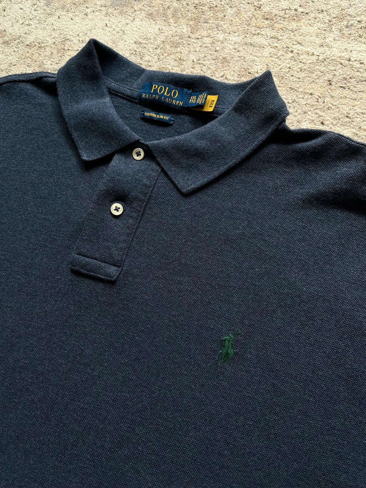 Ralph Lauren Polo Ralph Lauren Small Pony XXL Navy Polo Shirt Size US XXL / EU 58 / 5 - 2 Thumbnail