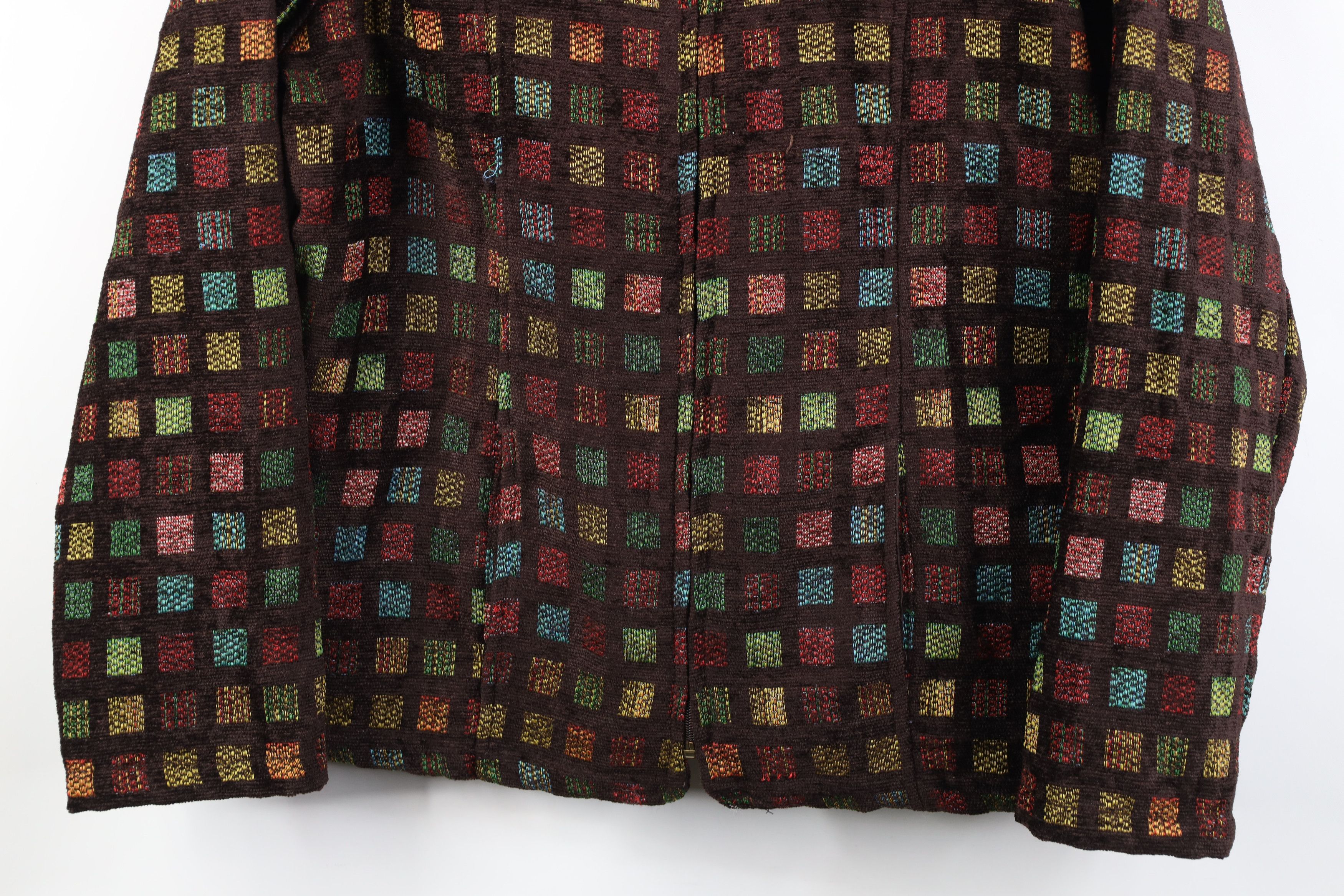 Vintage Vintage 90s Streetwear Checkered Evening Blazer Jacket Coat Size L / US 10 / IT 46 - 3 Thumbnail