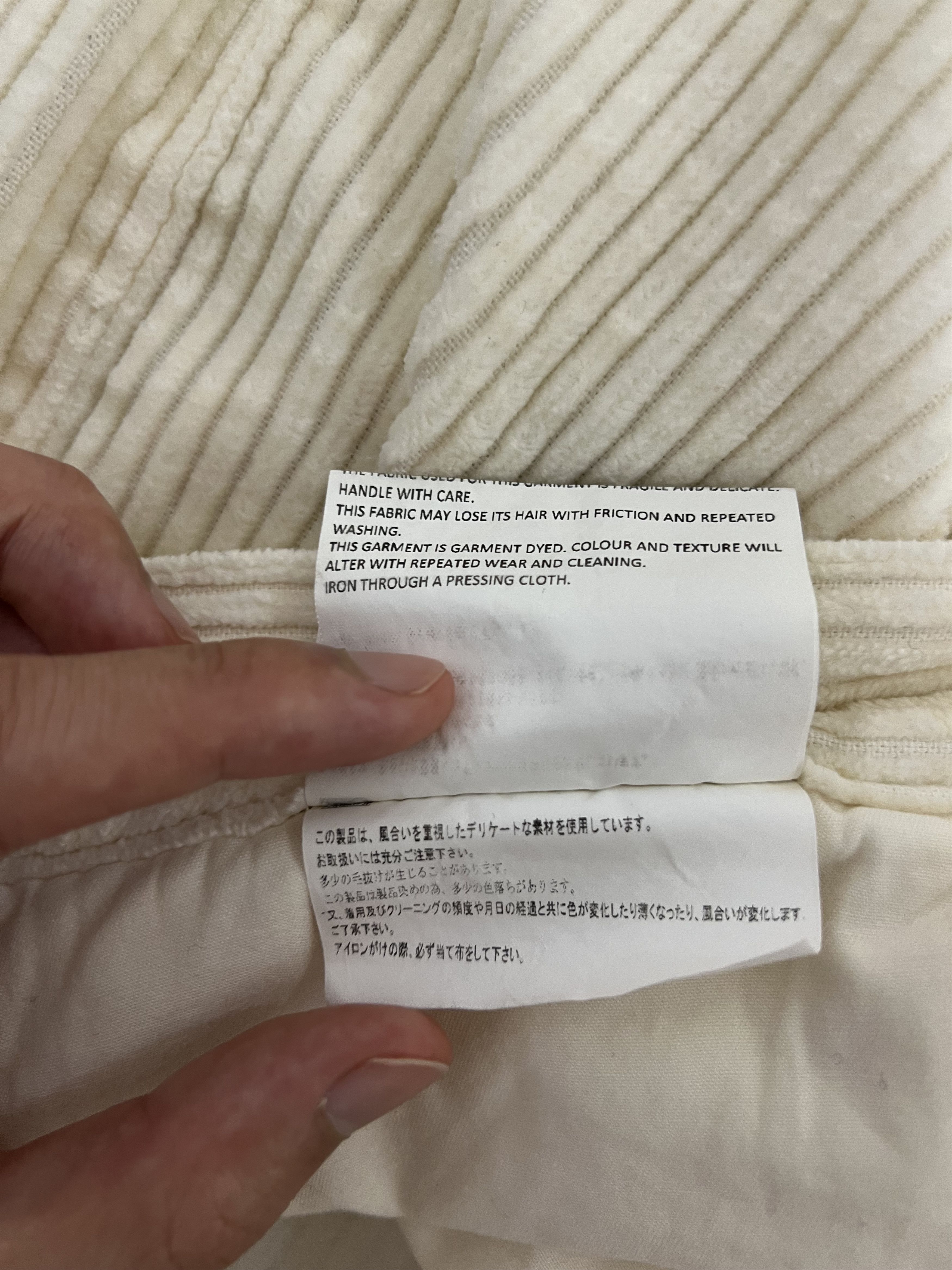 ERL 💚 SS20 ERL Flared Corduroy Pants White Large NEW Size US 32 / EU 48 - 13 Thumbnail