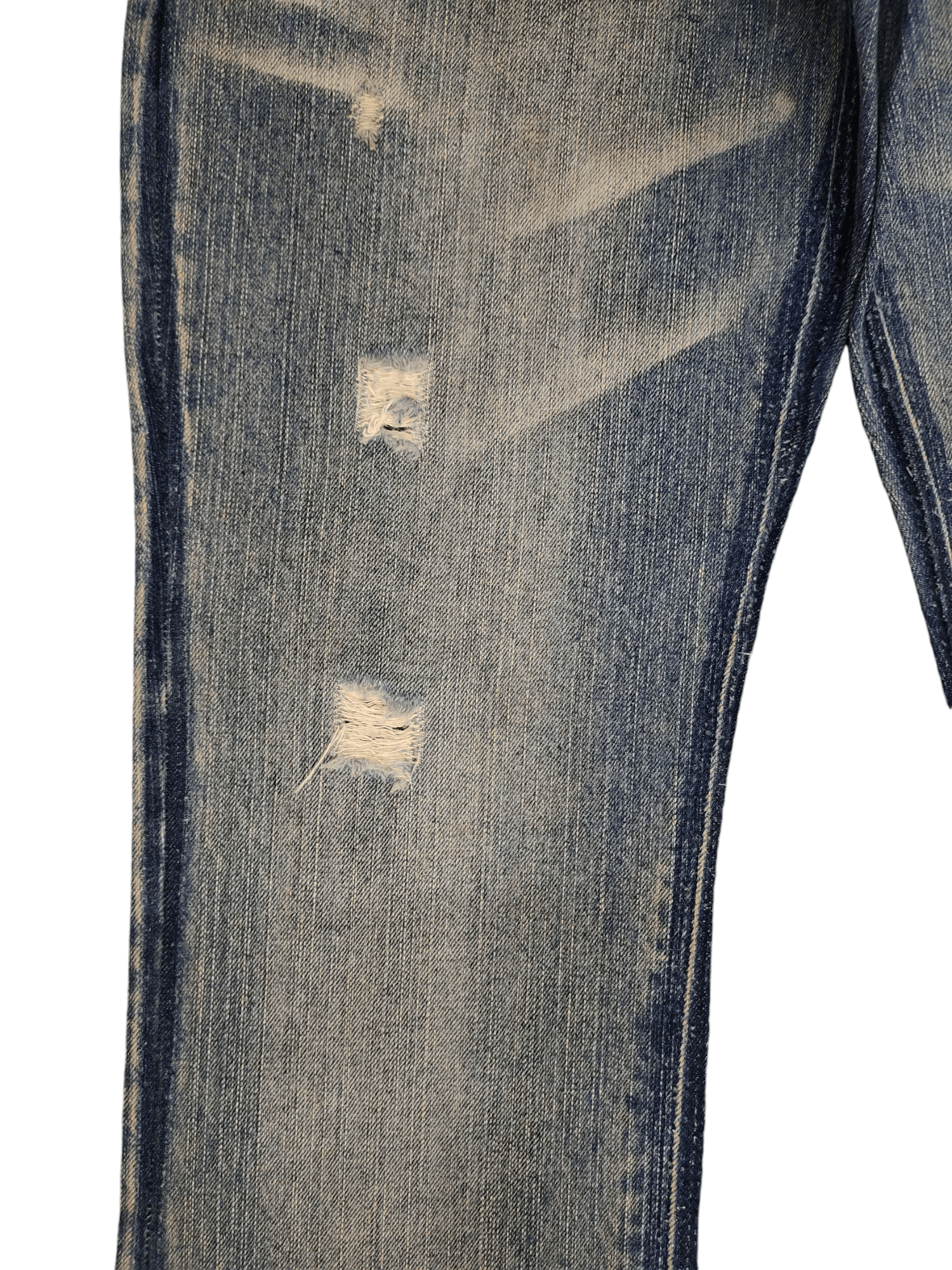 If Six Was Nine Slim Flare Jeans Iron Clawmark Distress Faded Jeans Bootcut Size US 32 / EU 48 - 7 Thumbnail