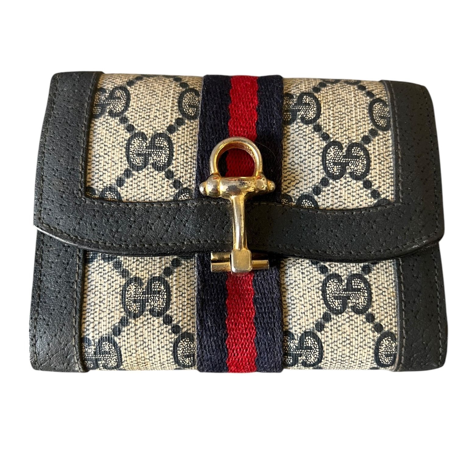Gucci Vintage 70s/80s Gucci Ophidia Blue Wallet with Change Pocket Size ONE SIZE - 1 Thumbnail