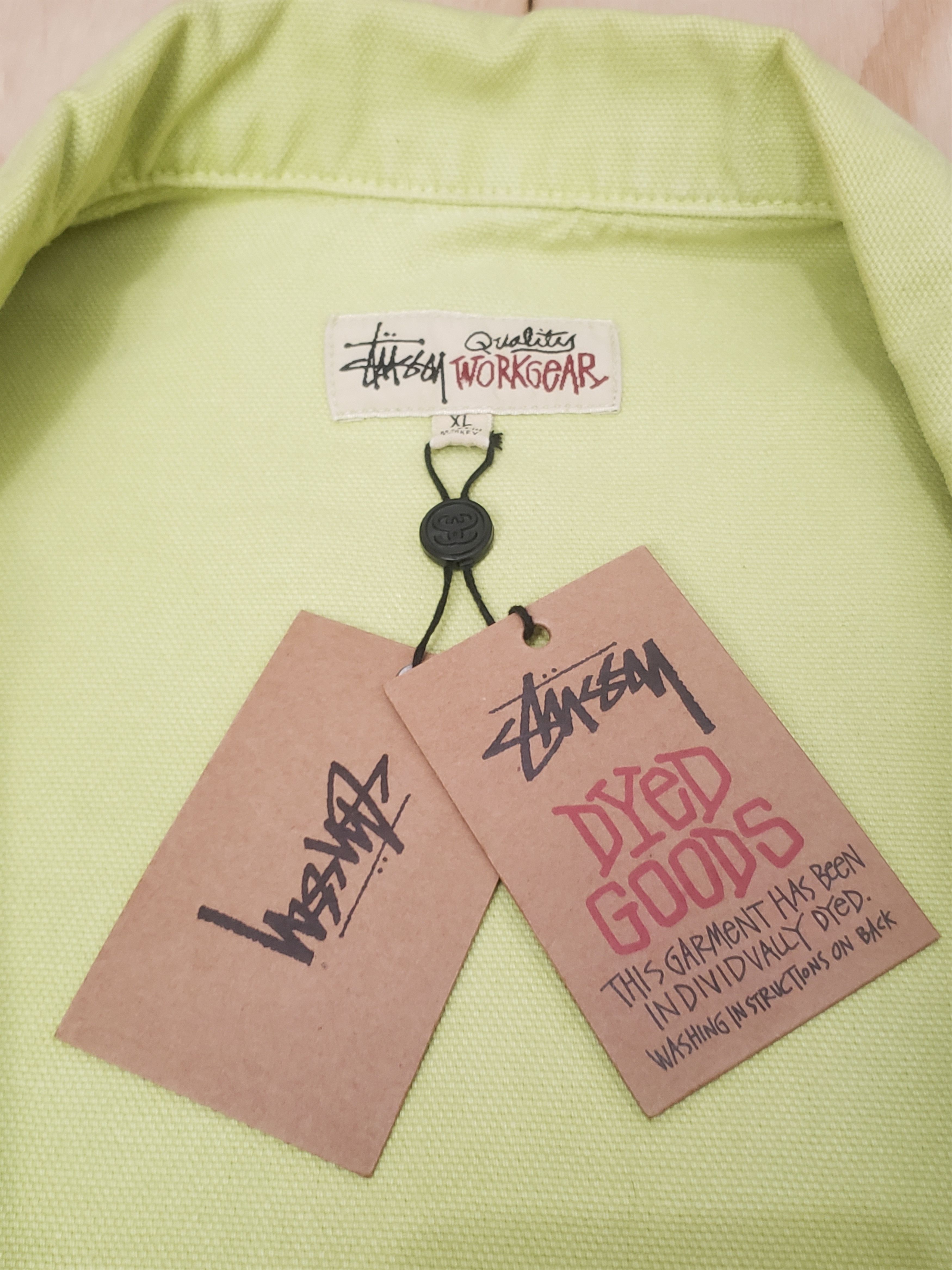 Stussy Stussy 2021 Washed Canvas Zip Work Shirt Size US XL / EU 56 / 4 - 3 Thumbnail